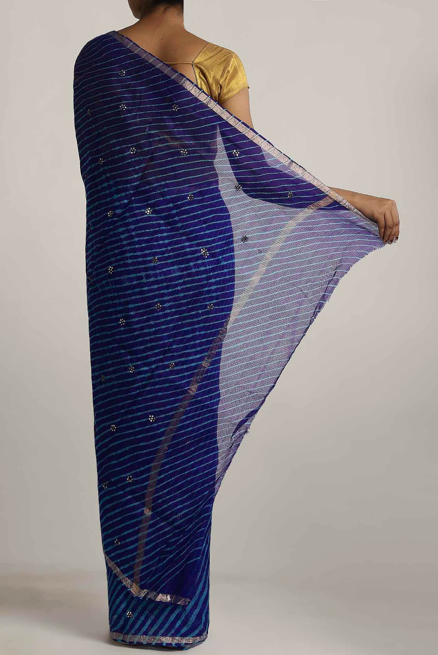 Blue Kota Silk Saree