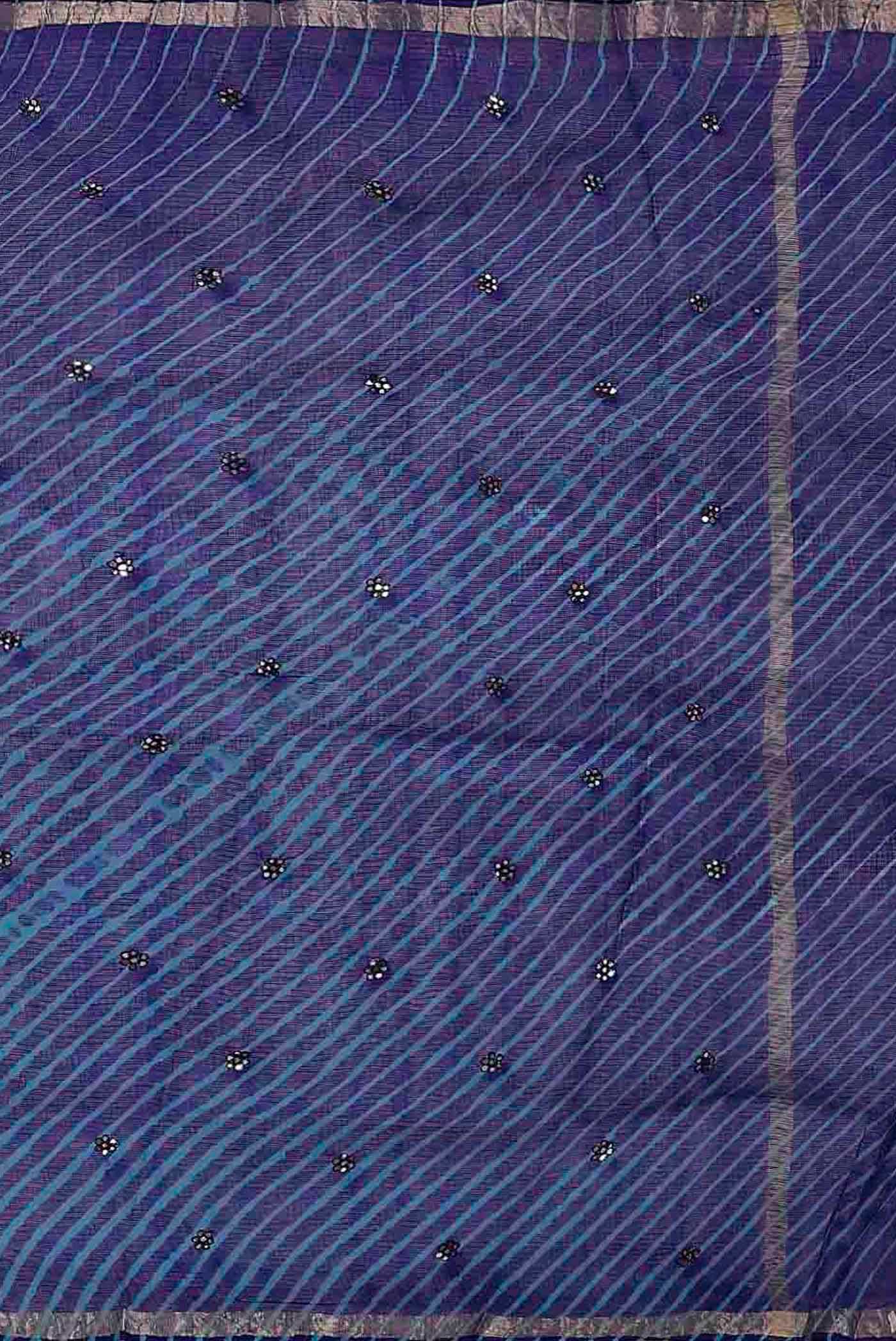 Blue Kota Silk Saree