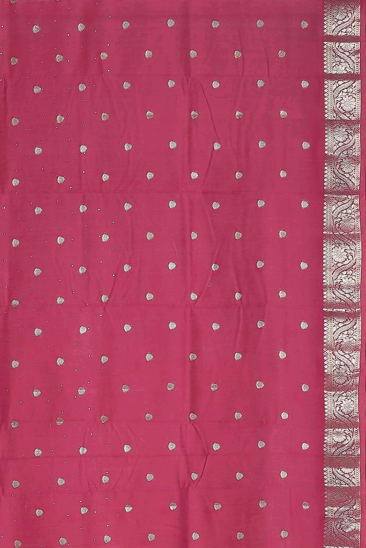 Pink Chanderi Silk Cotton Saree