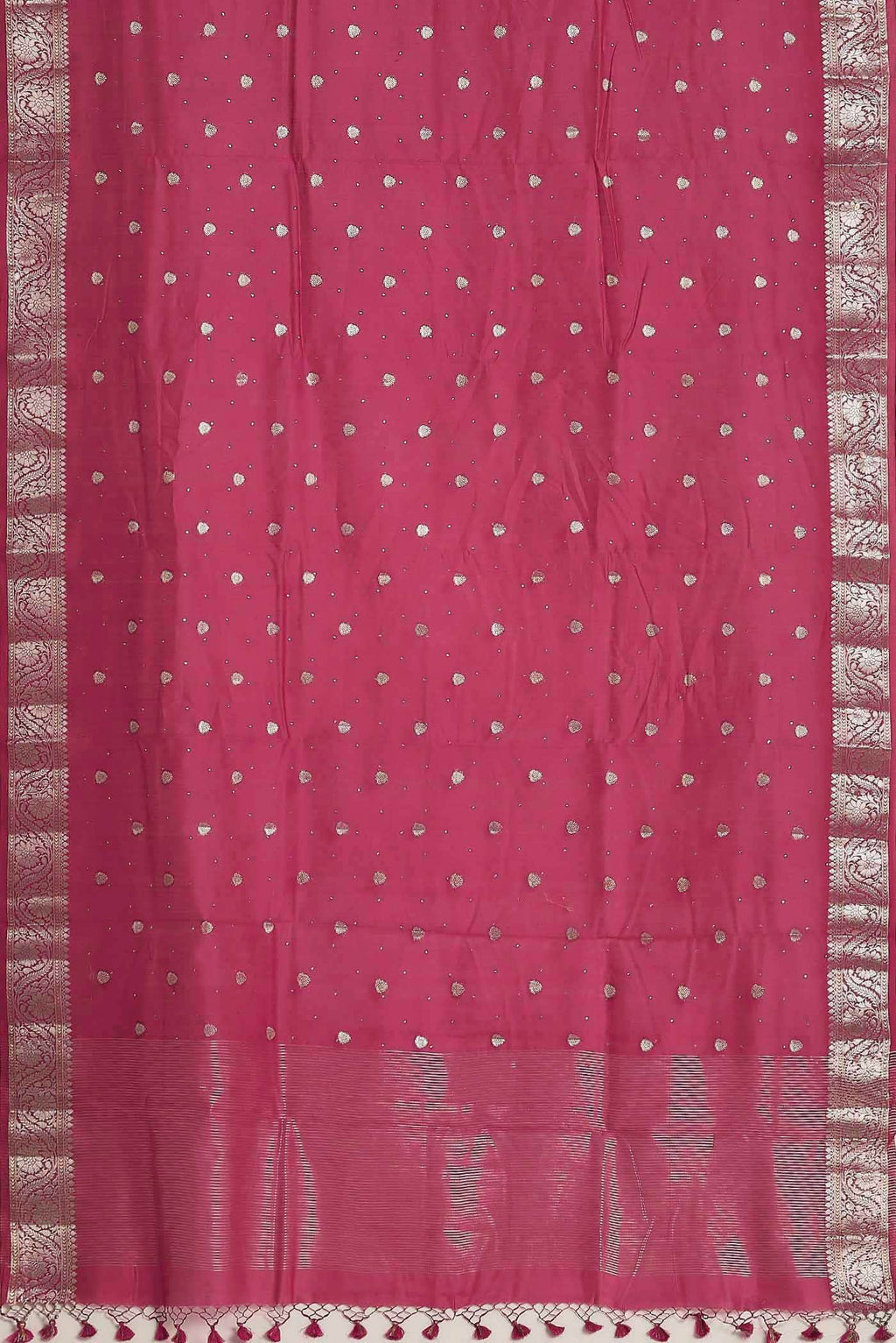 Pink Chanderi Silk Cotton Saree
