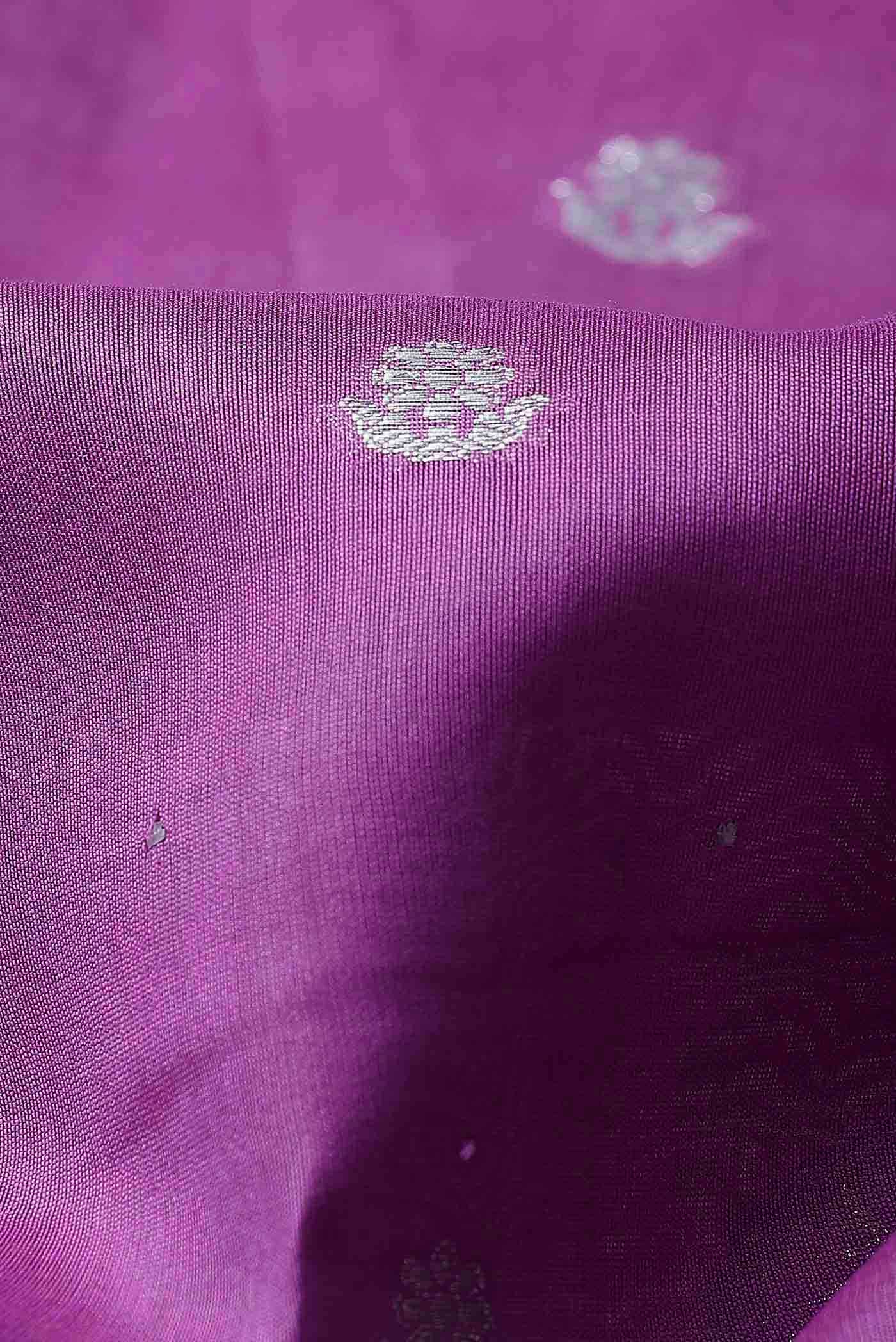 Purple Chanderi Silk Cotton Saree
