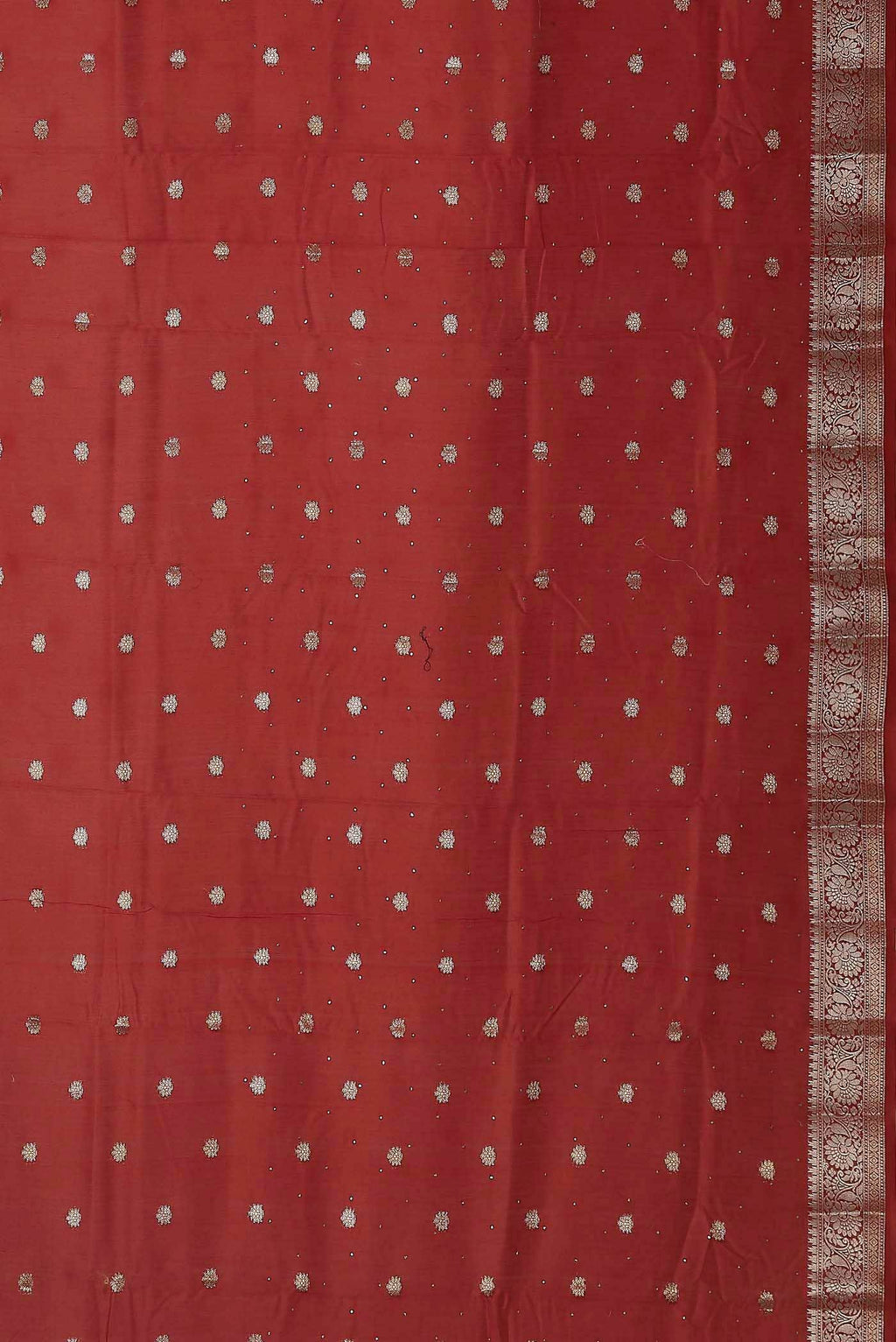 Red Chanderi Silk Cotton Saree