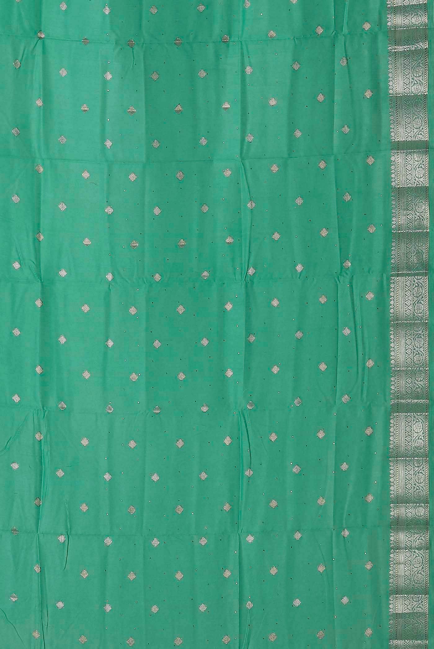 Green Chanderi Silk Cotton Saree