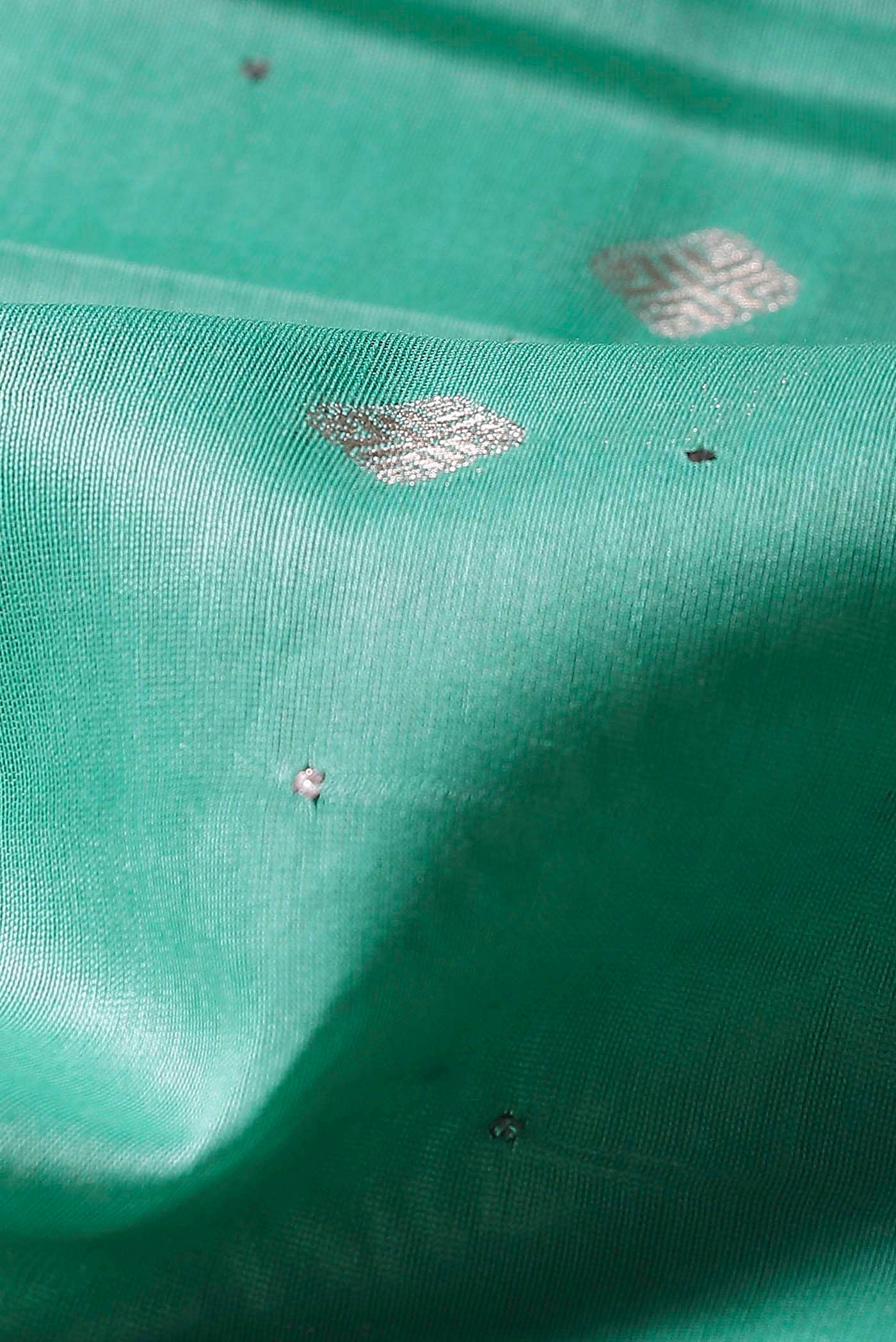 Green Chanderi Silk Cotton Saree