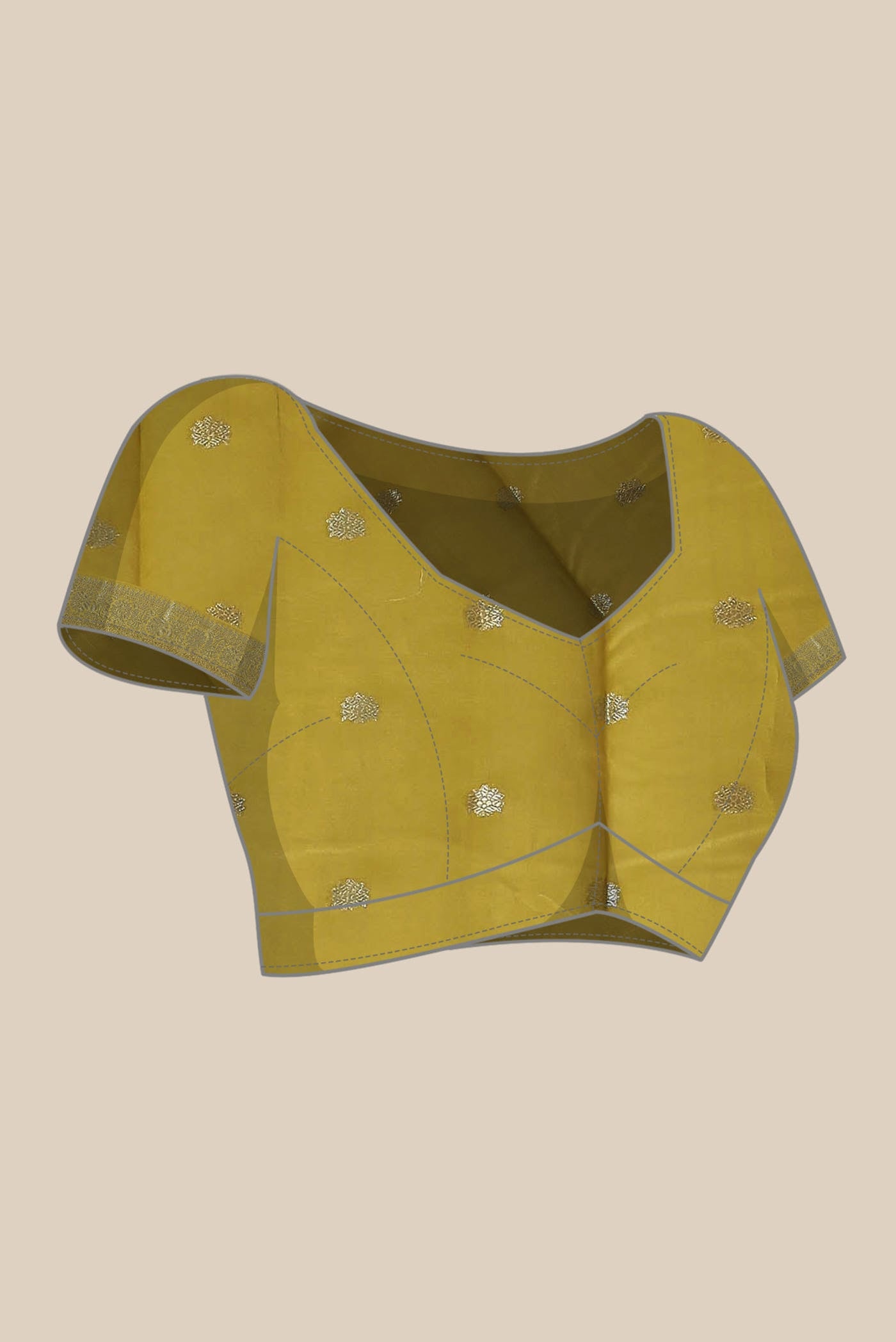 Yellow Chanderi Silk Cotton Saree