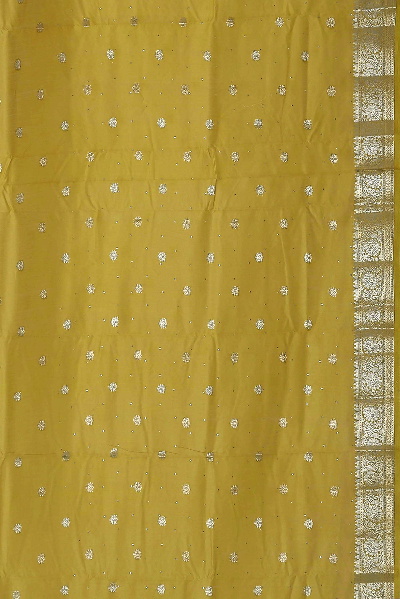 Yellow Chanderi Silk Cotton Saree