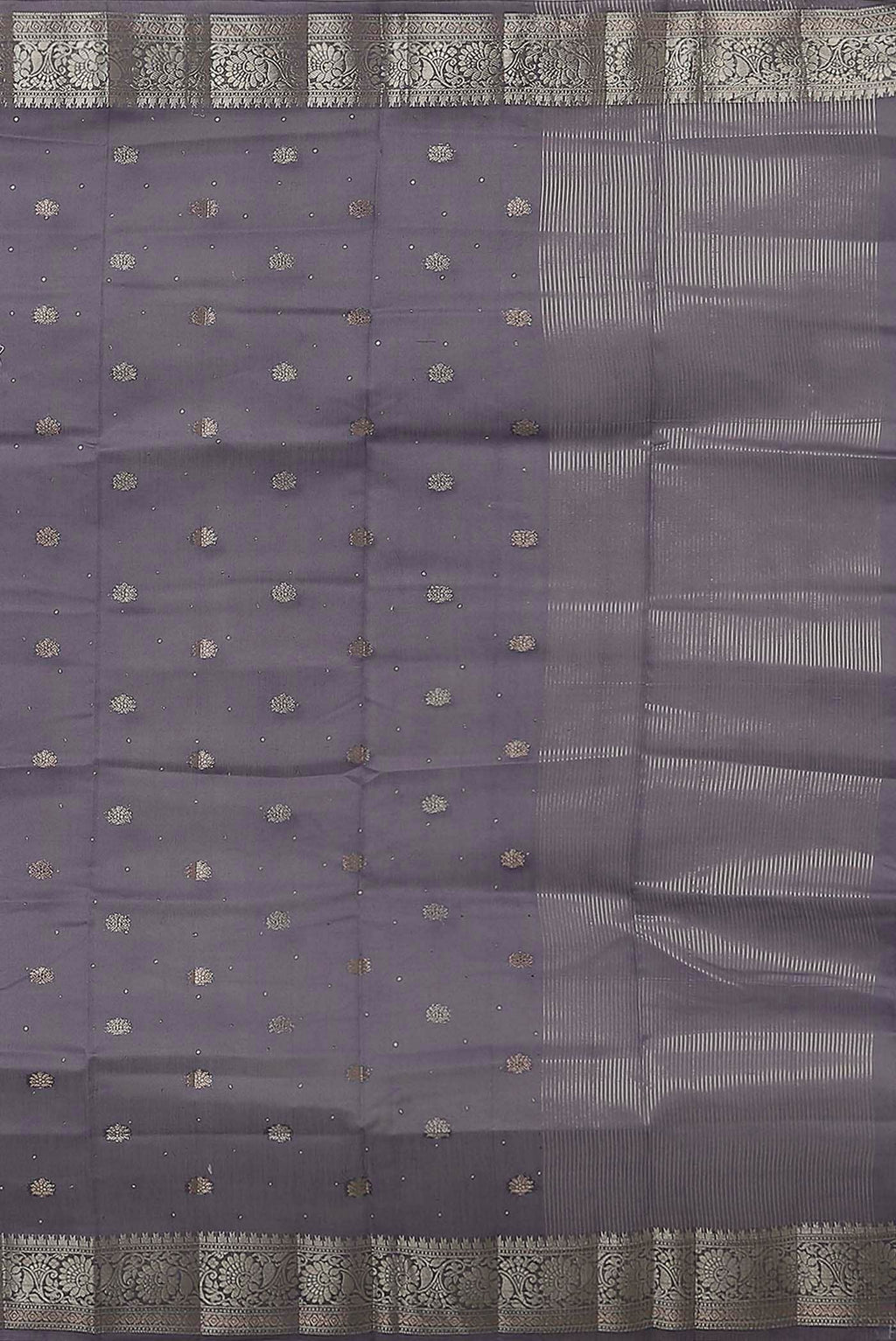 Lavender Chanderi Silk Cotton Saree
