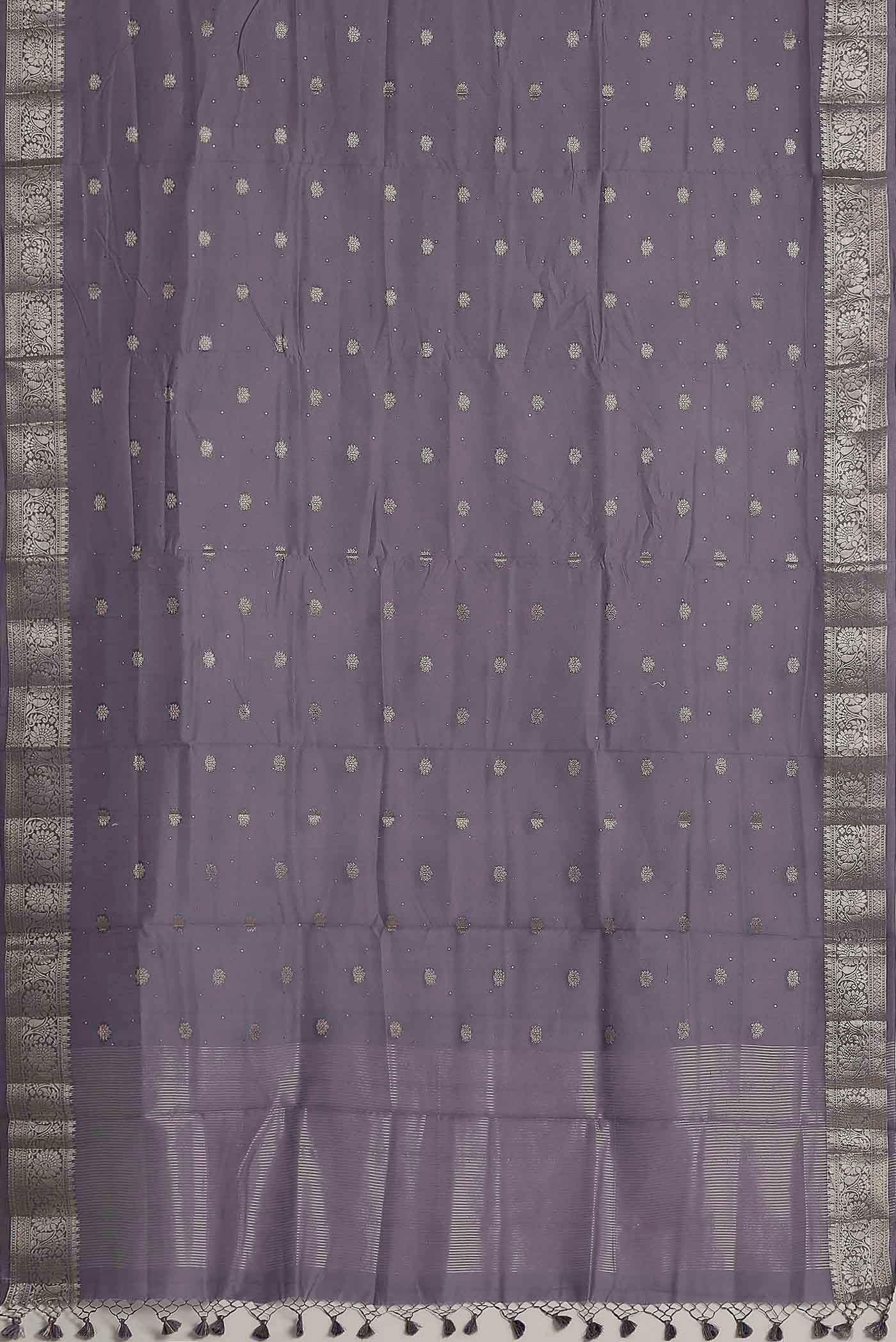 Lavender Chanderi Silk Cotton Saree