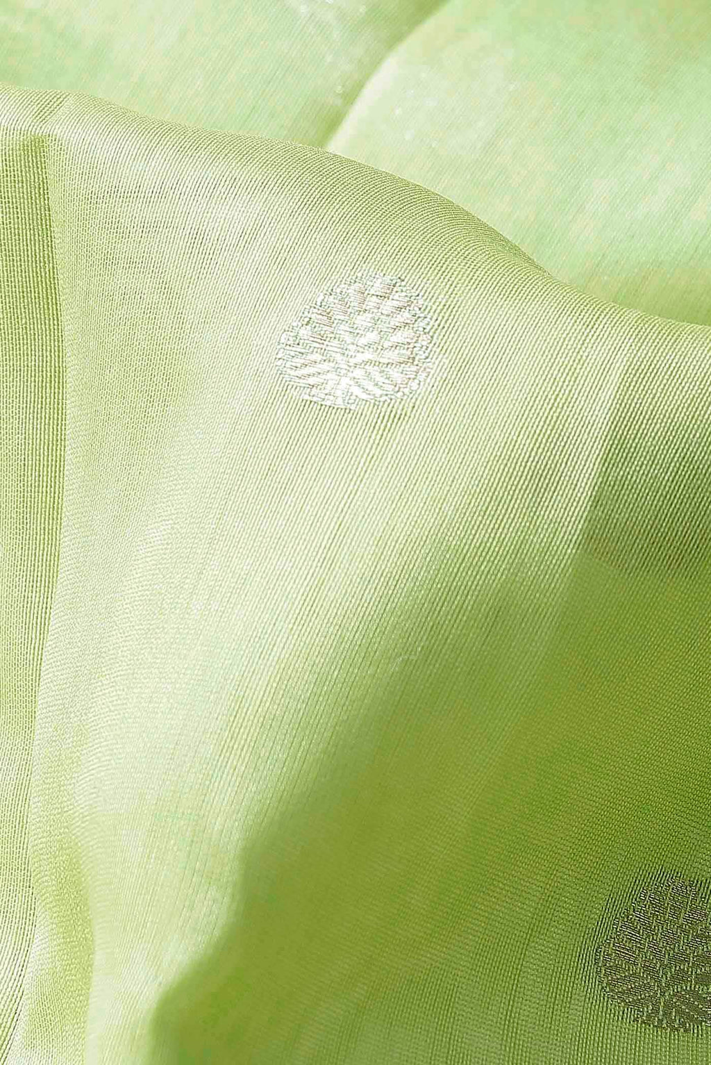 Green Chanderi Silk Cotton Saree