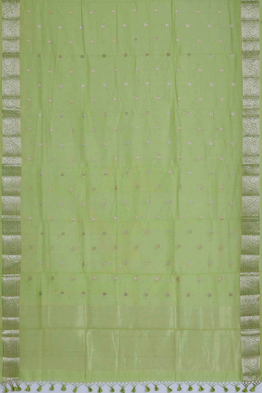 Green Chanderi Silk Cotton Saree