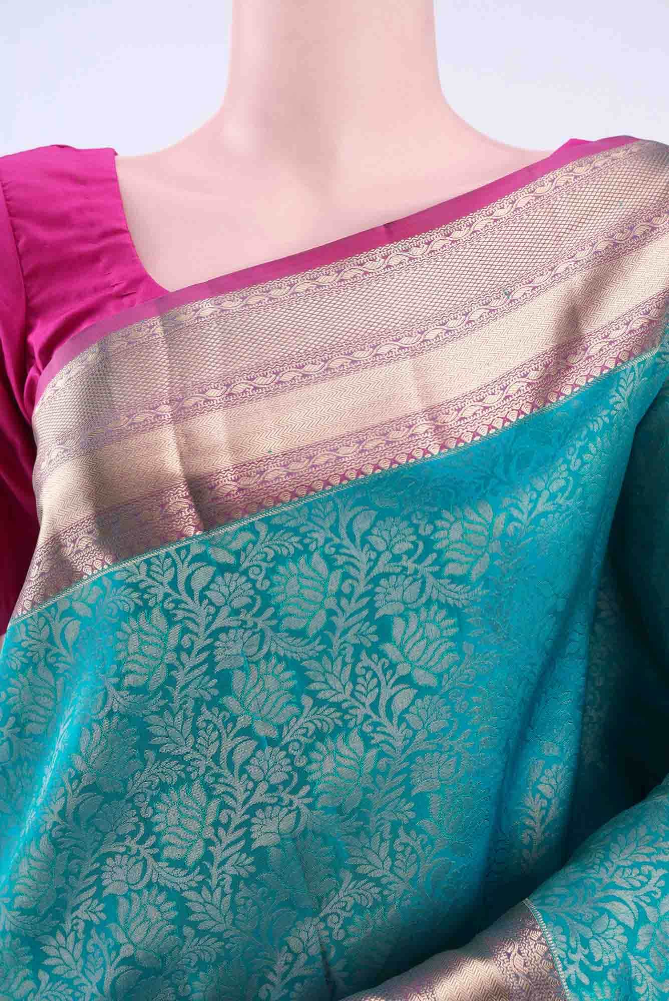 Blue Uppada Silk Saree