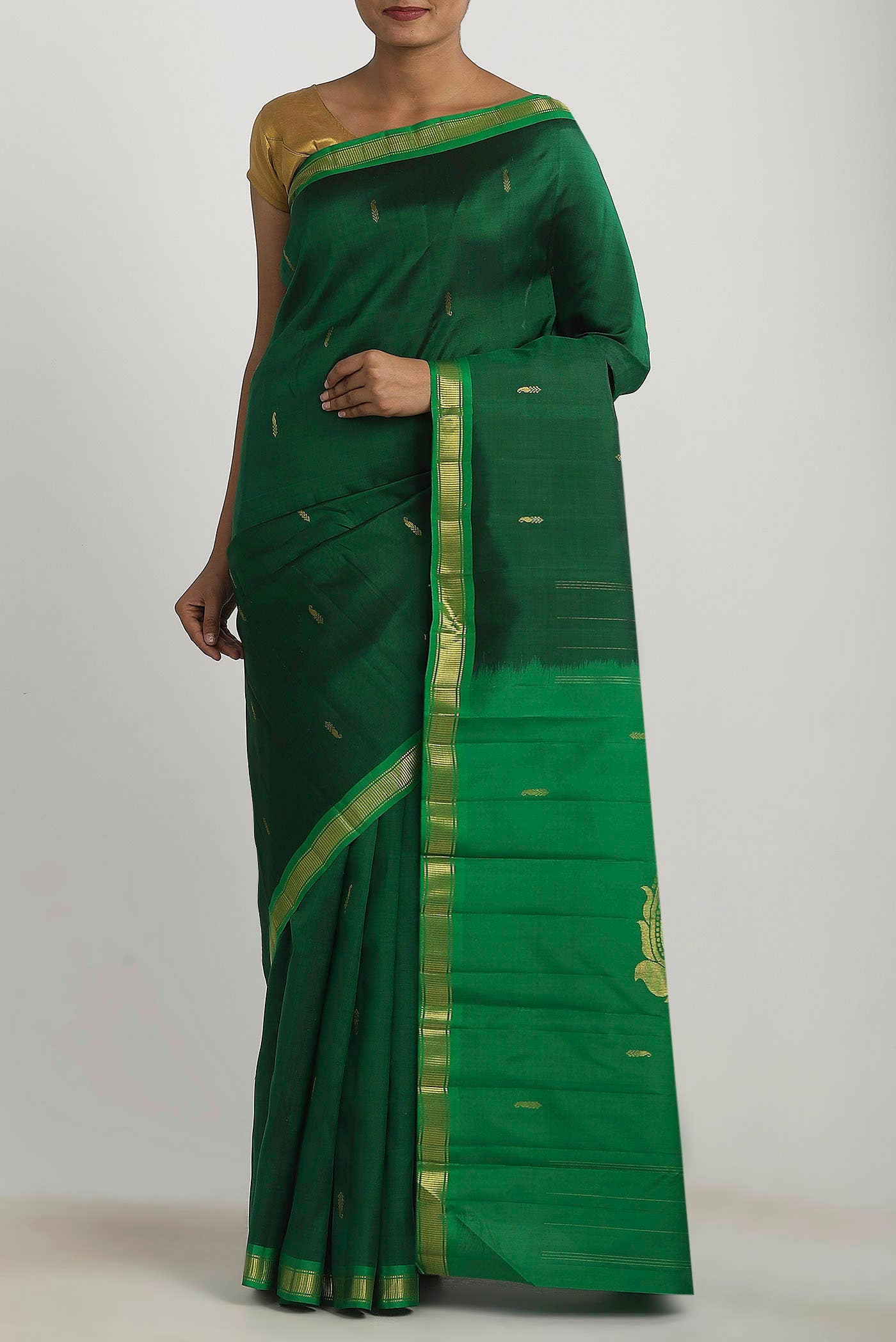 Green Kanchipuram Silk Saree