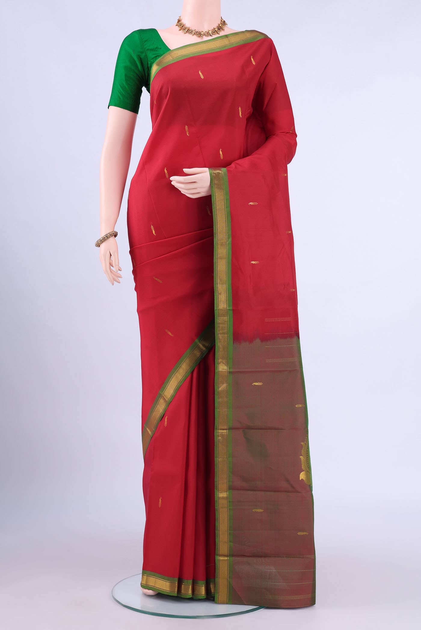 Red Kanchipuram Silk Saree