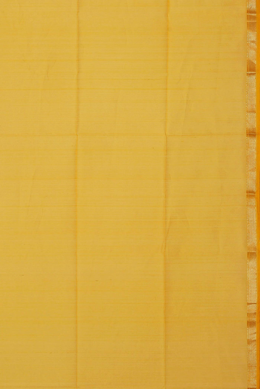 Yellow Maheshwari Silk Cotton Saree