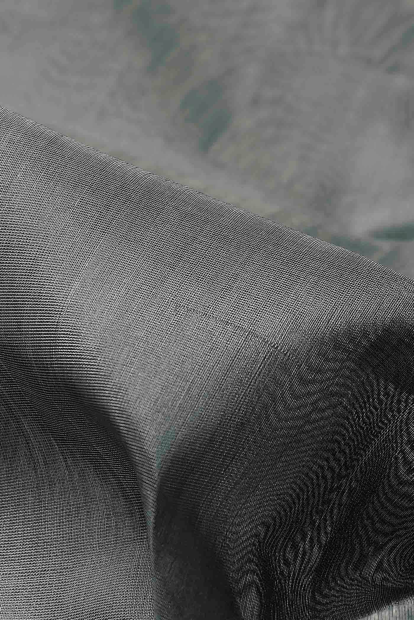 Grey Maheshwari Silk Cotton Saree