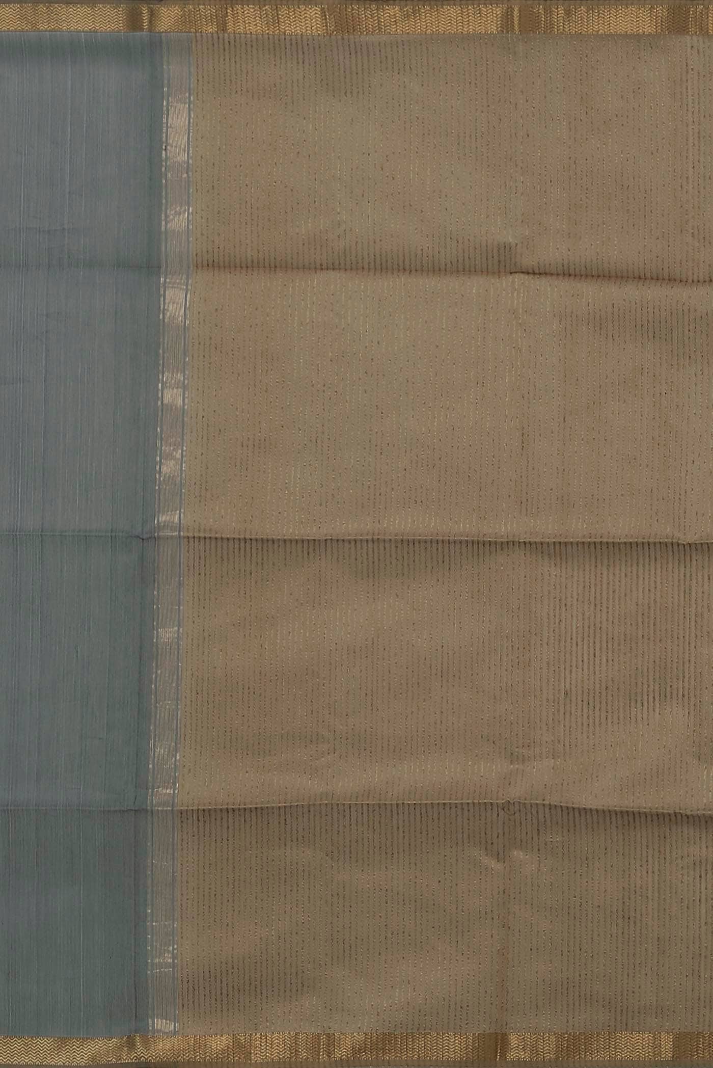 Grey Maheshwari Silk Cotton Saree