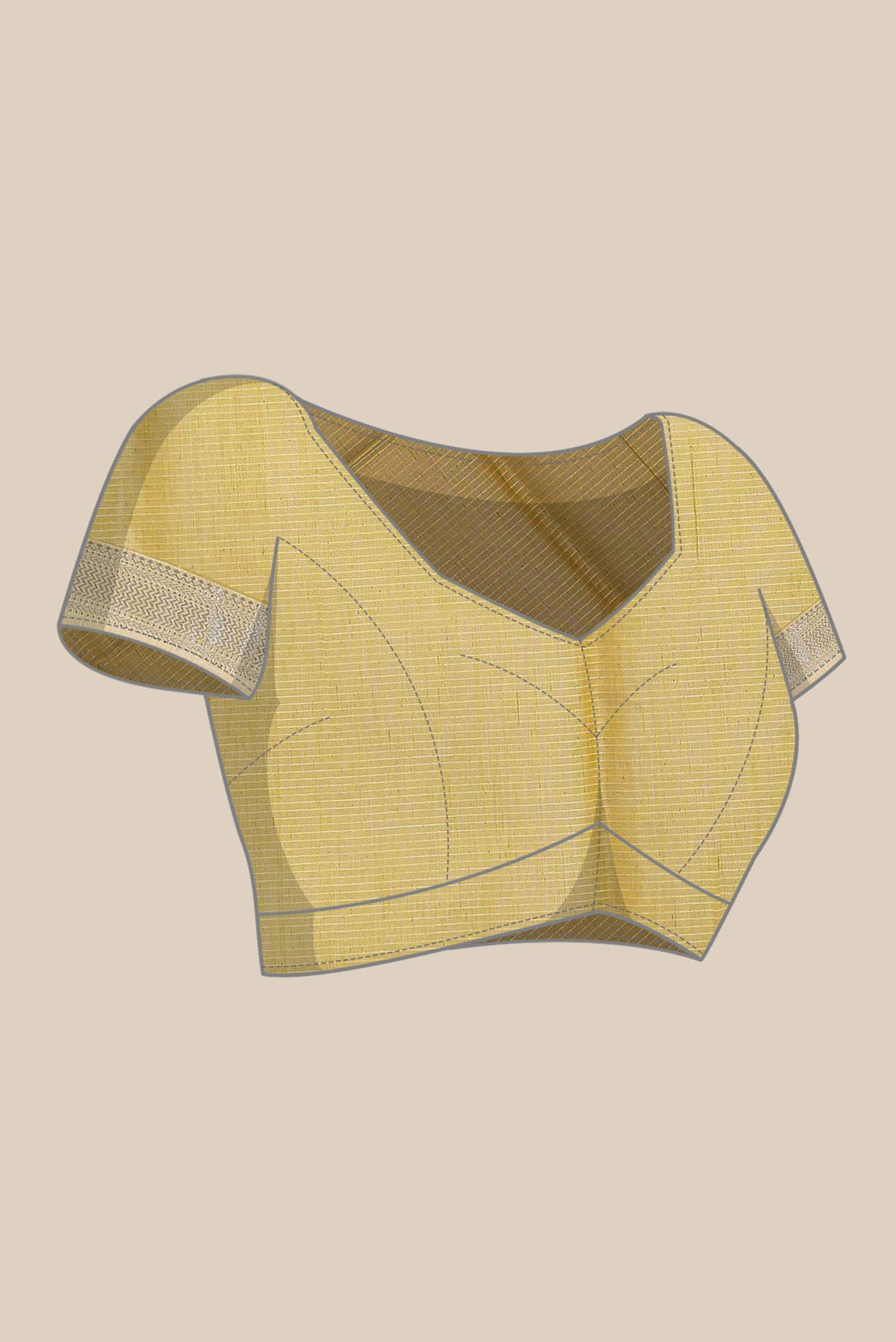 Yellow Maheshwari Silk Cotton Saree