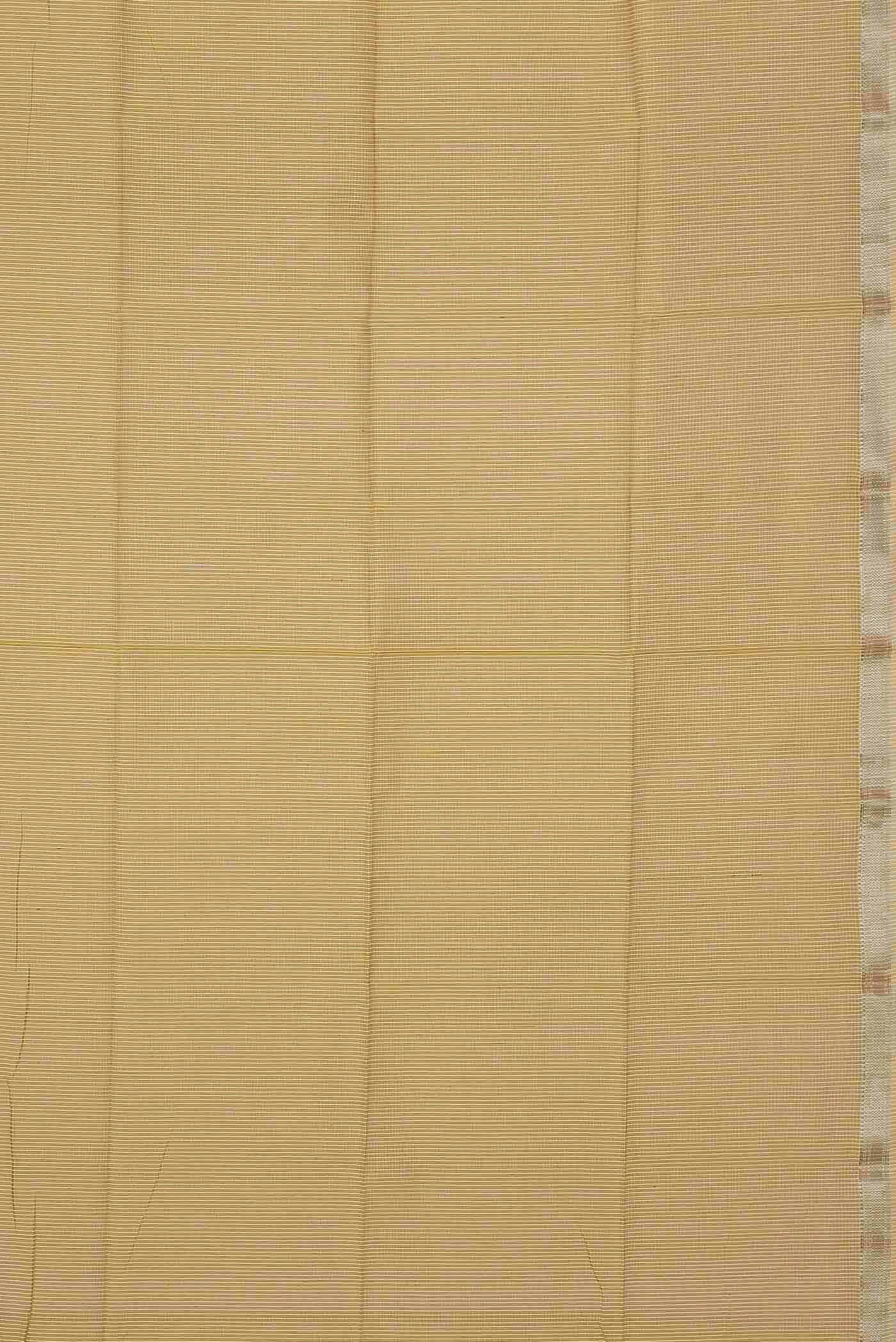 Yellow Maheshwari Silk Cotton Saree