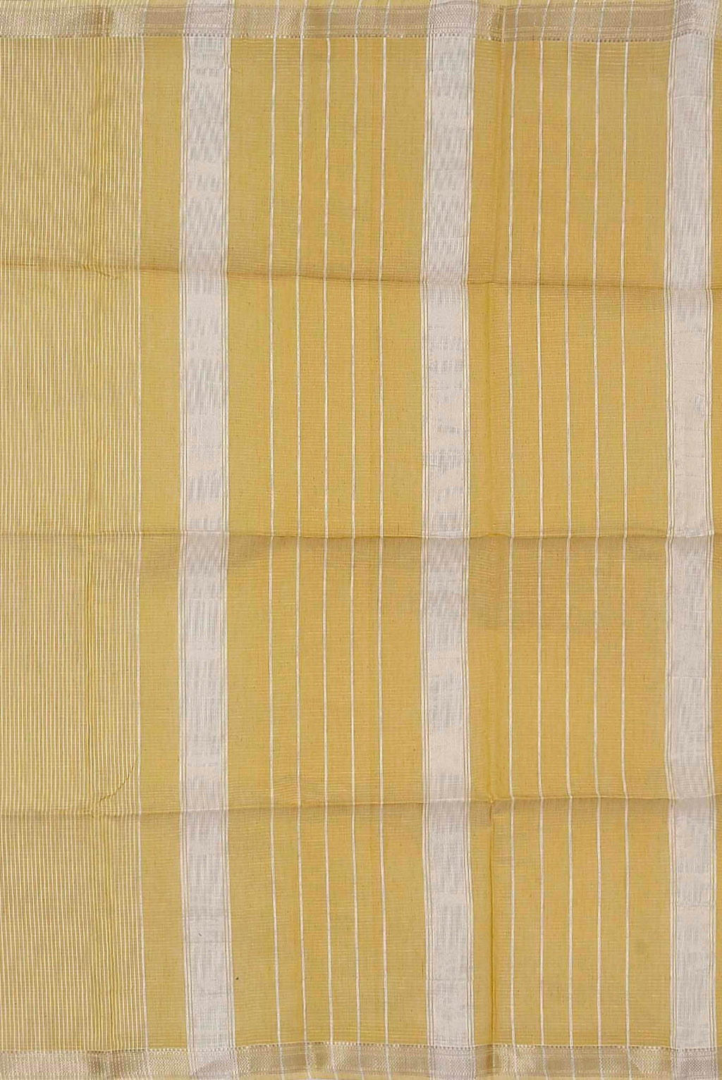 Yellow Maheshwari Silk Cotton Saree