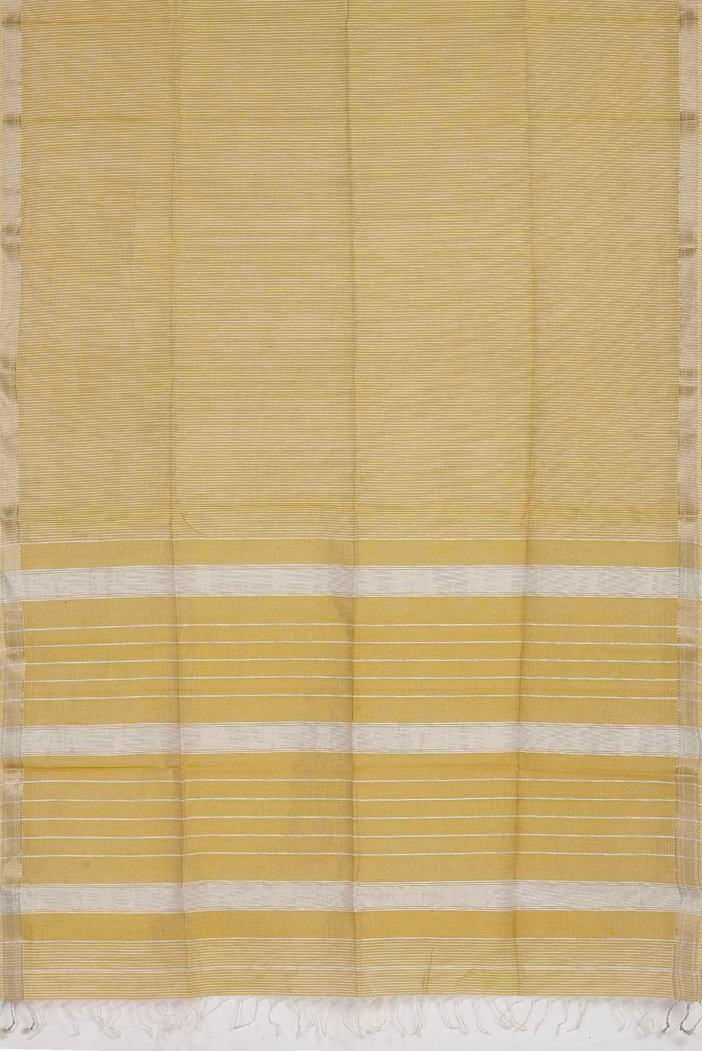 Yellow Maheshwari Silk Cotton Saree