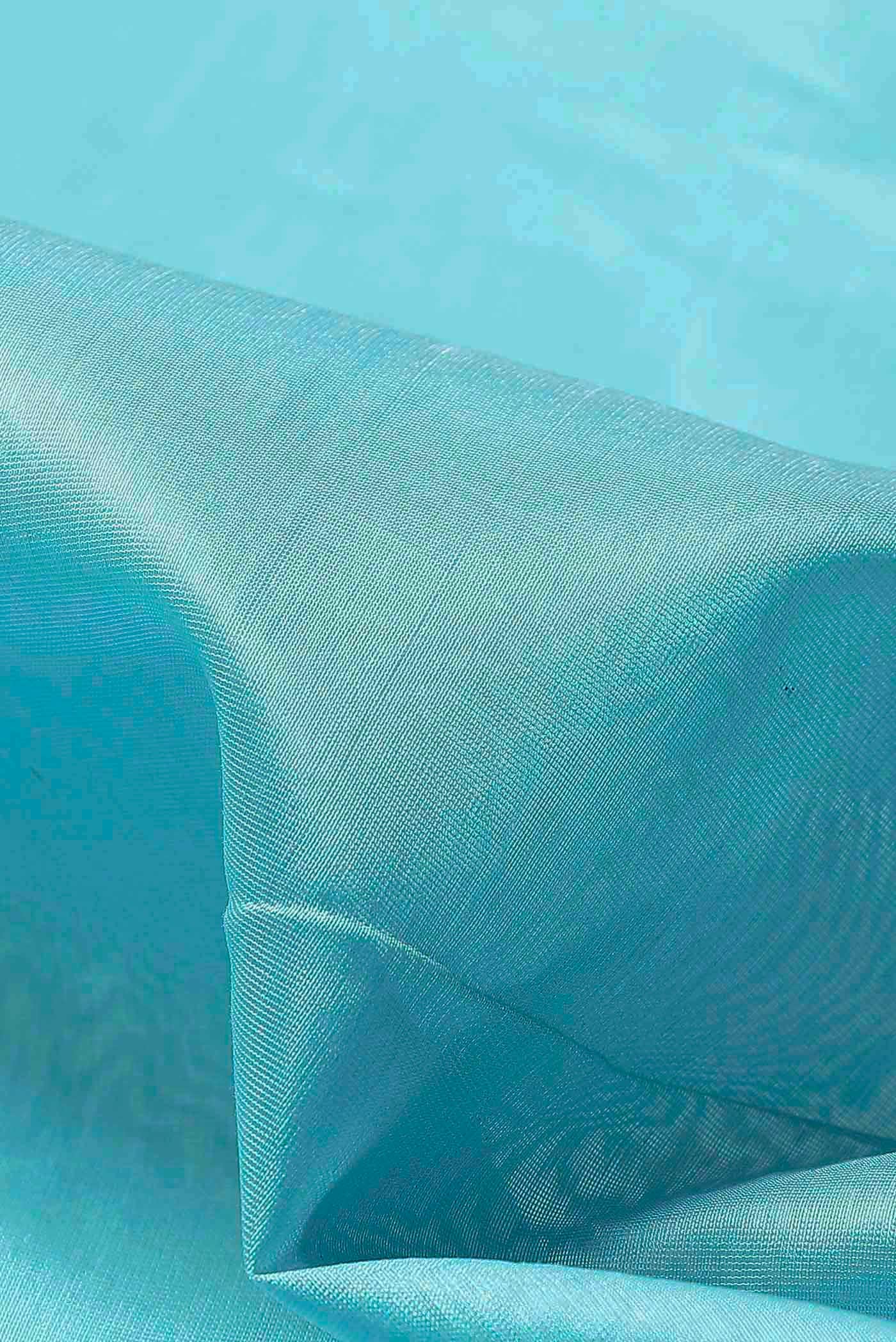 Blue Maheshwari Silk Cotton Saree