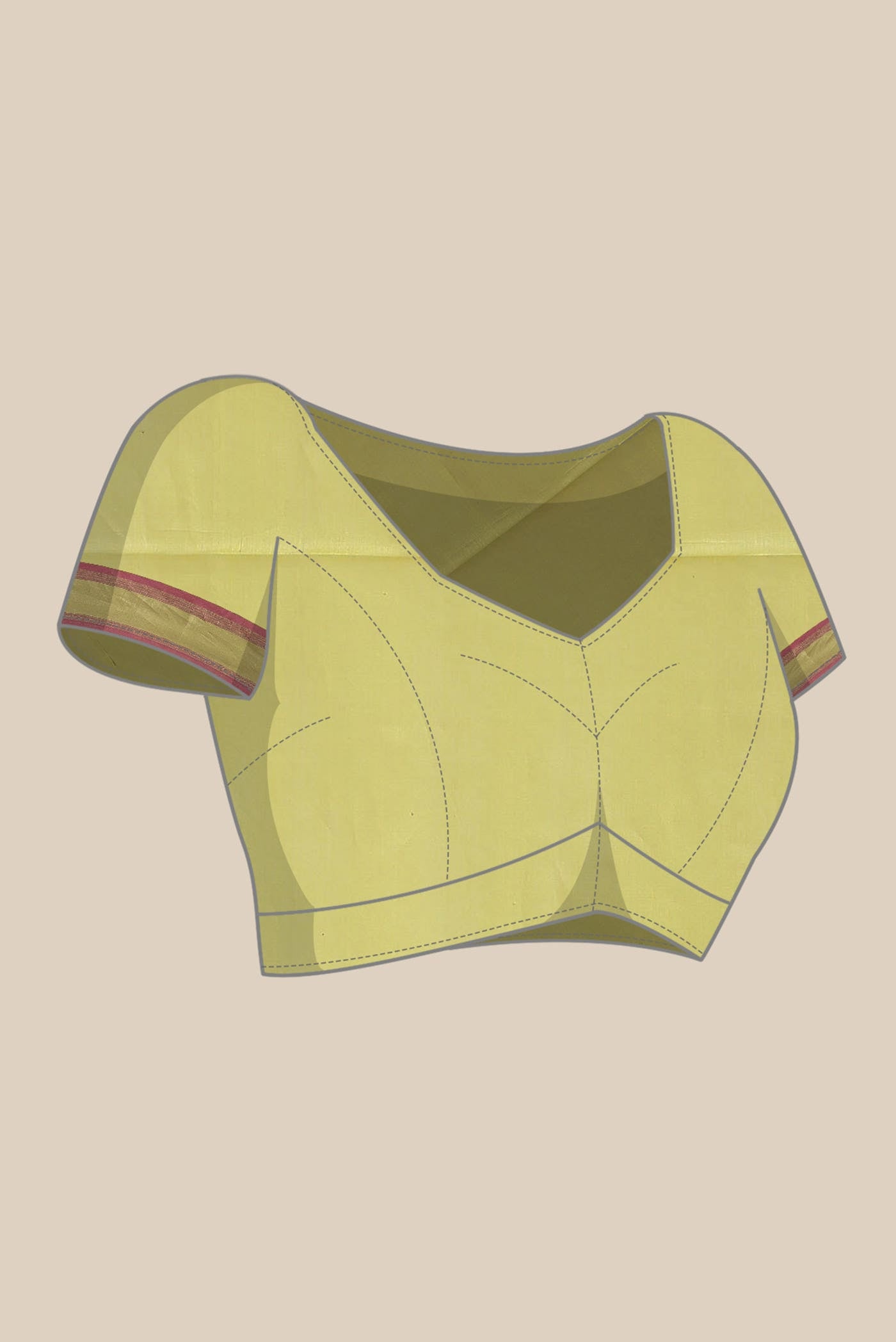 Yellow Maheshwari Silk Cotton Saree
