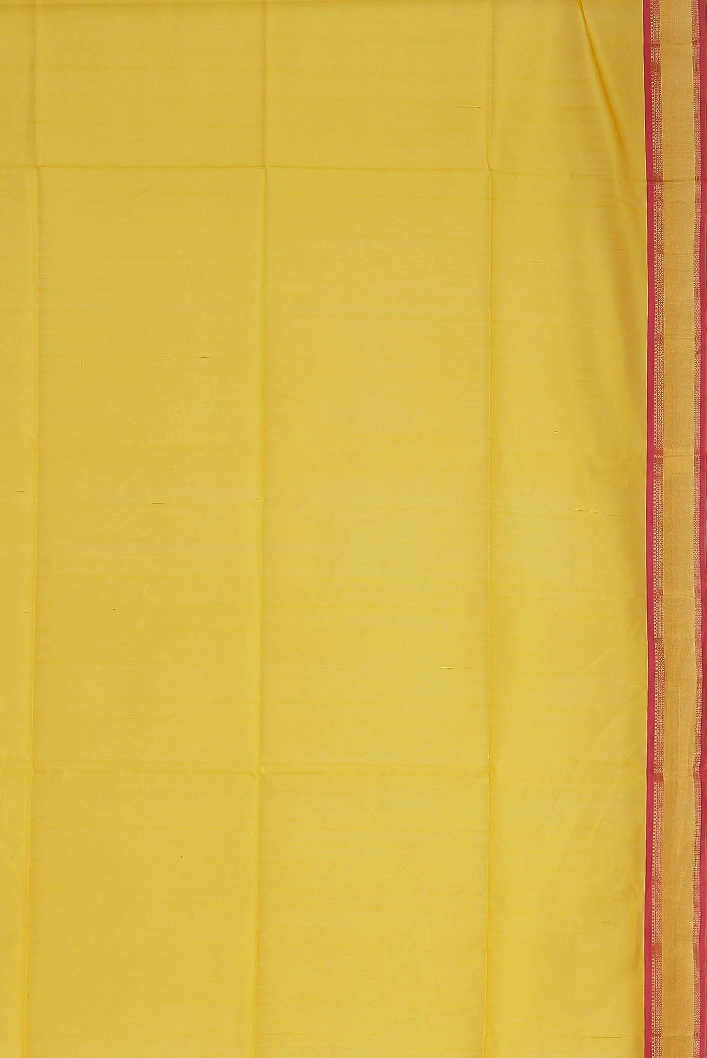 Yellow Maheshwari Silk Cotton Saree