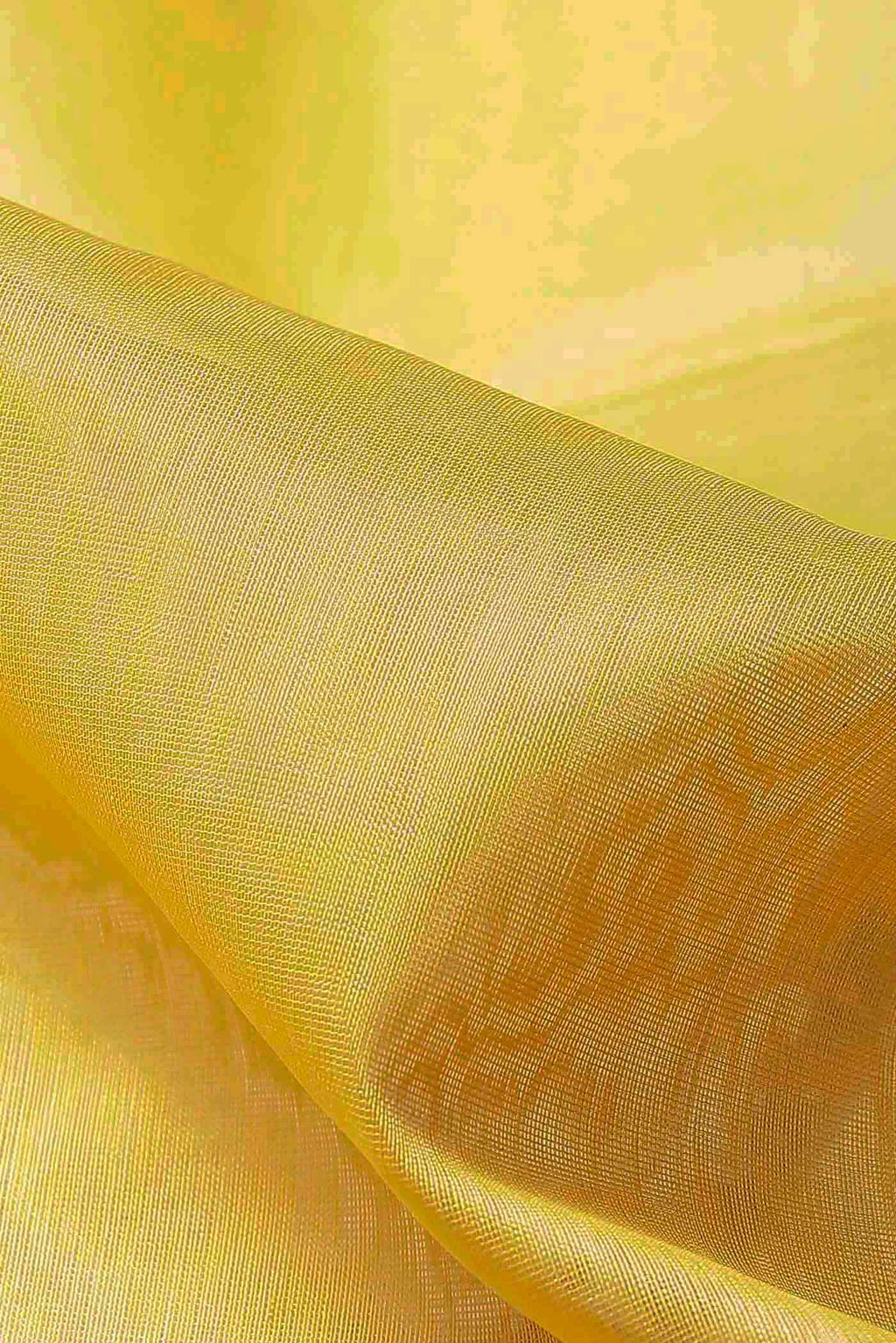 Yellow Maheshwari Silk Cotton Saree
