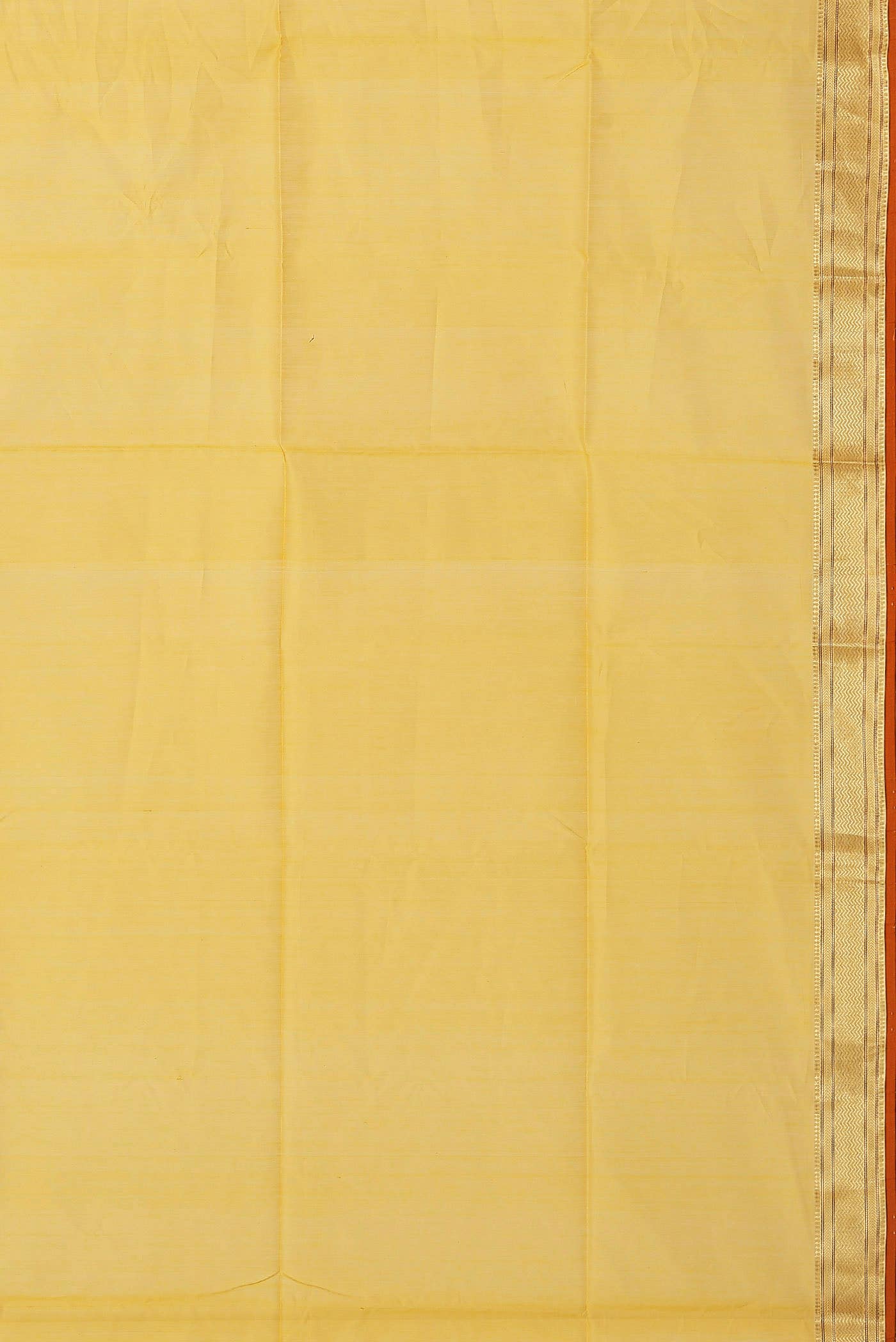 Yellow Maheshwari Silk Cotton Saree