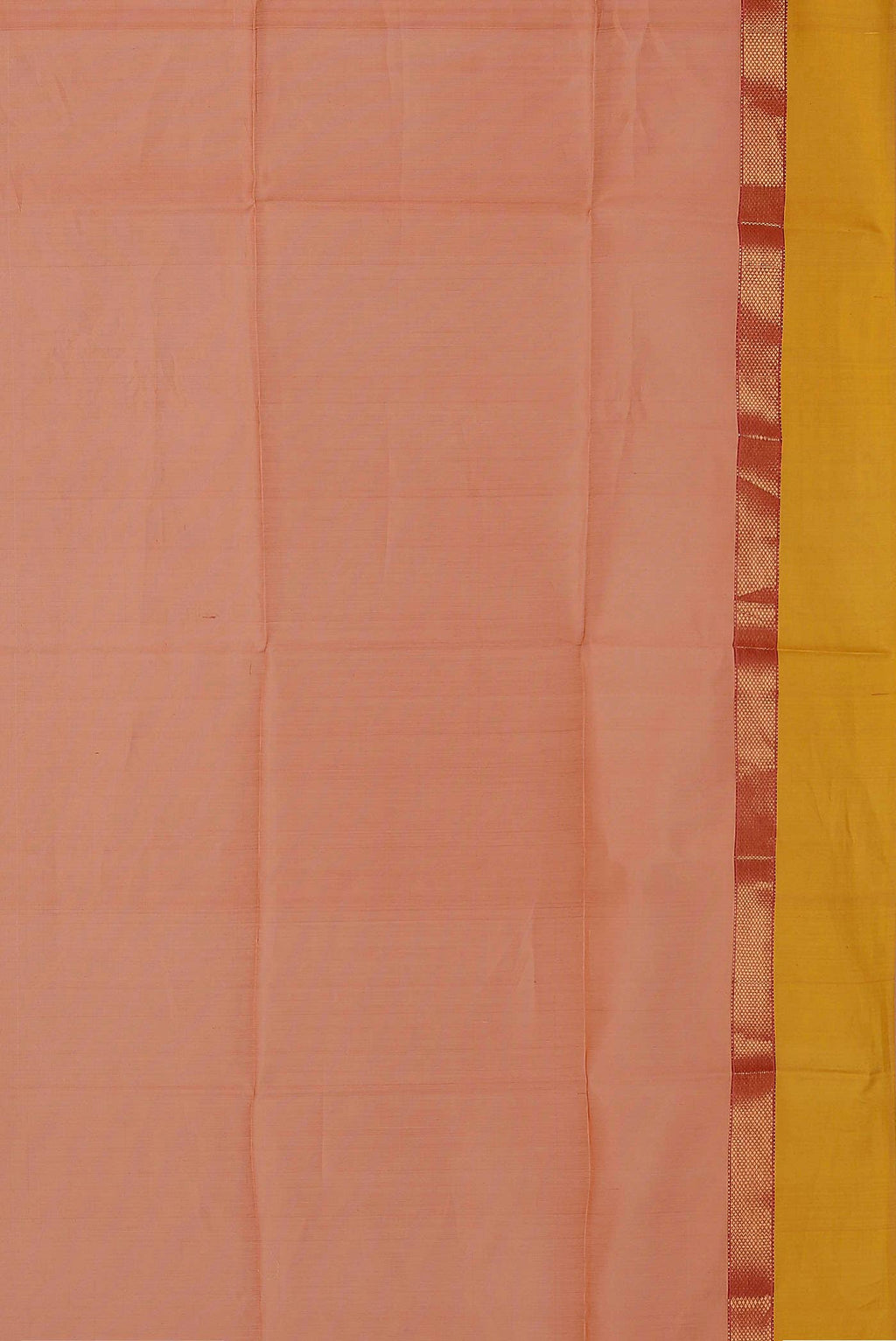 Orange Maheshwari Silk Cotton Saree