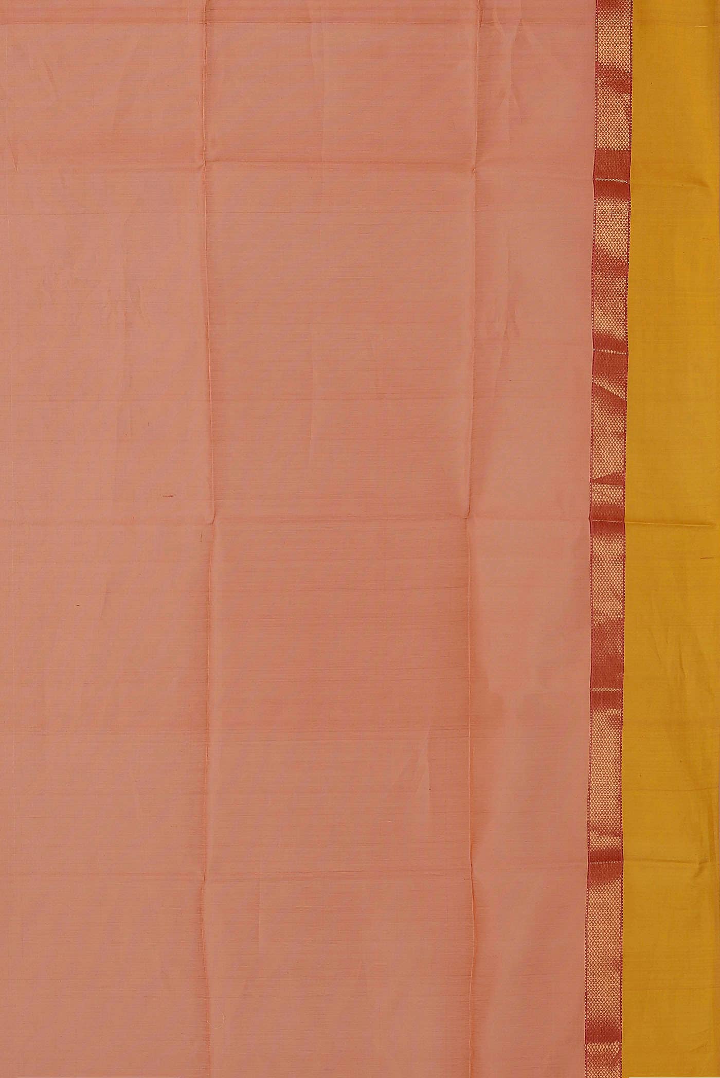 Orange Maheshwari Silk Cotton Saree