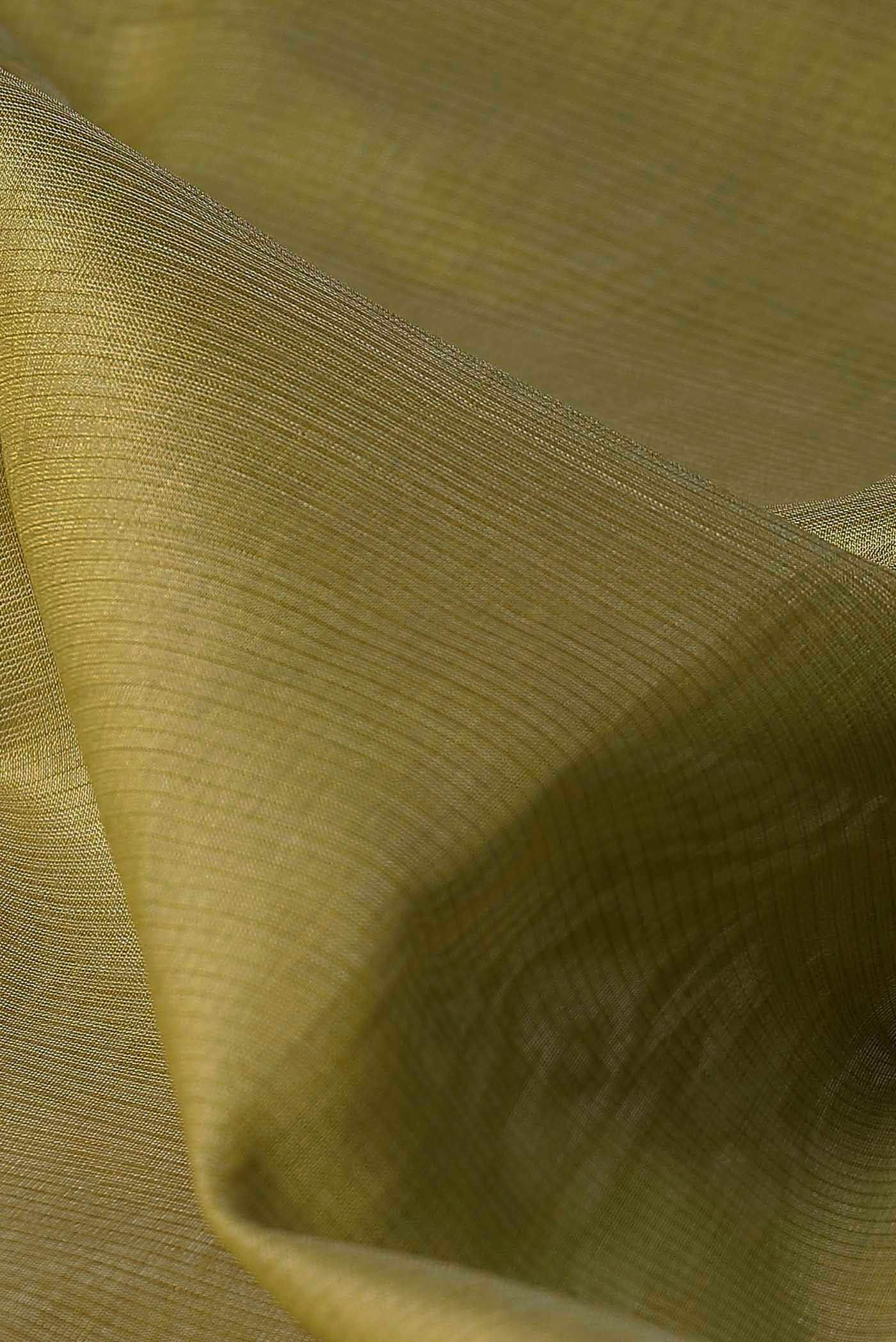 Green Maheshwari Silk Cotton Saree