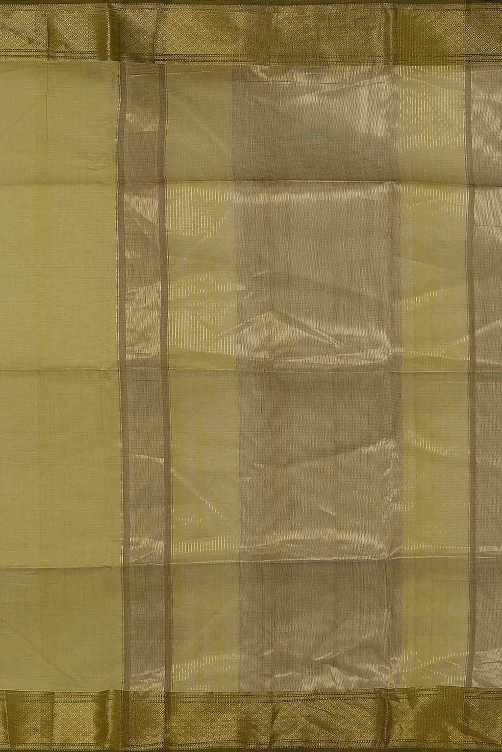 Green Maheshwari Silk Cotton Saree