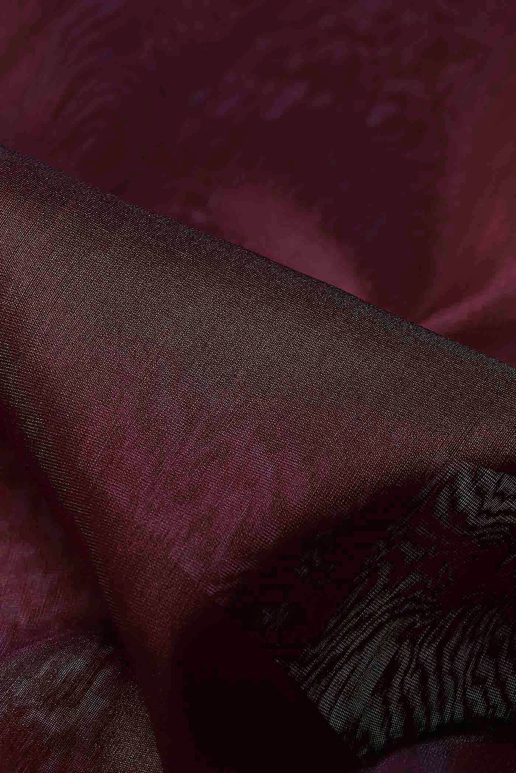 Coffee Brown Maheshwari Silk Cotton Saree