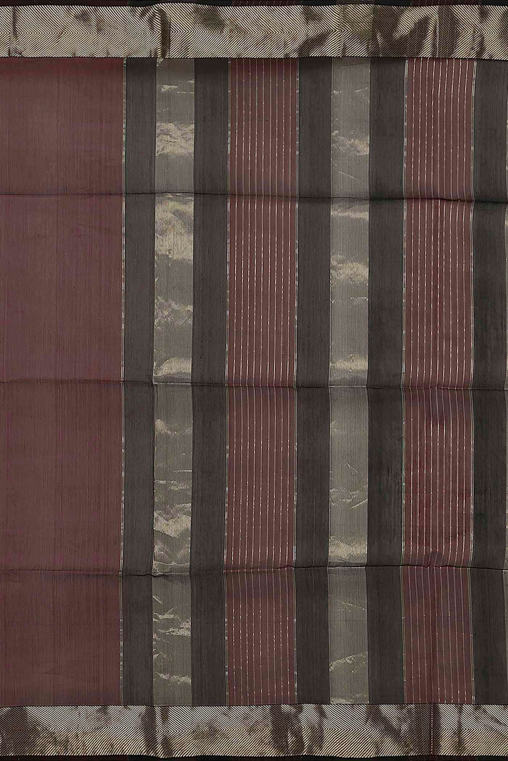 Coffee Brown Maheshwari Silk Cotton Saree