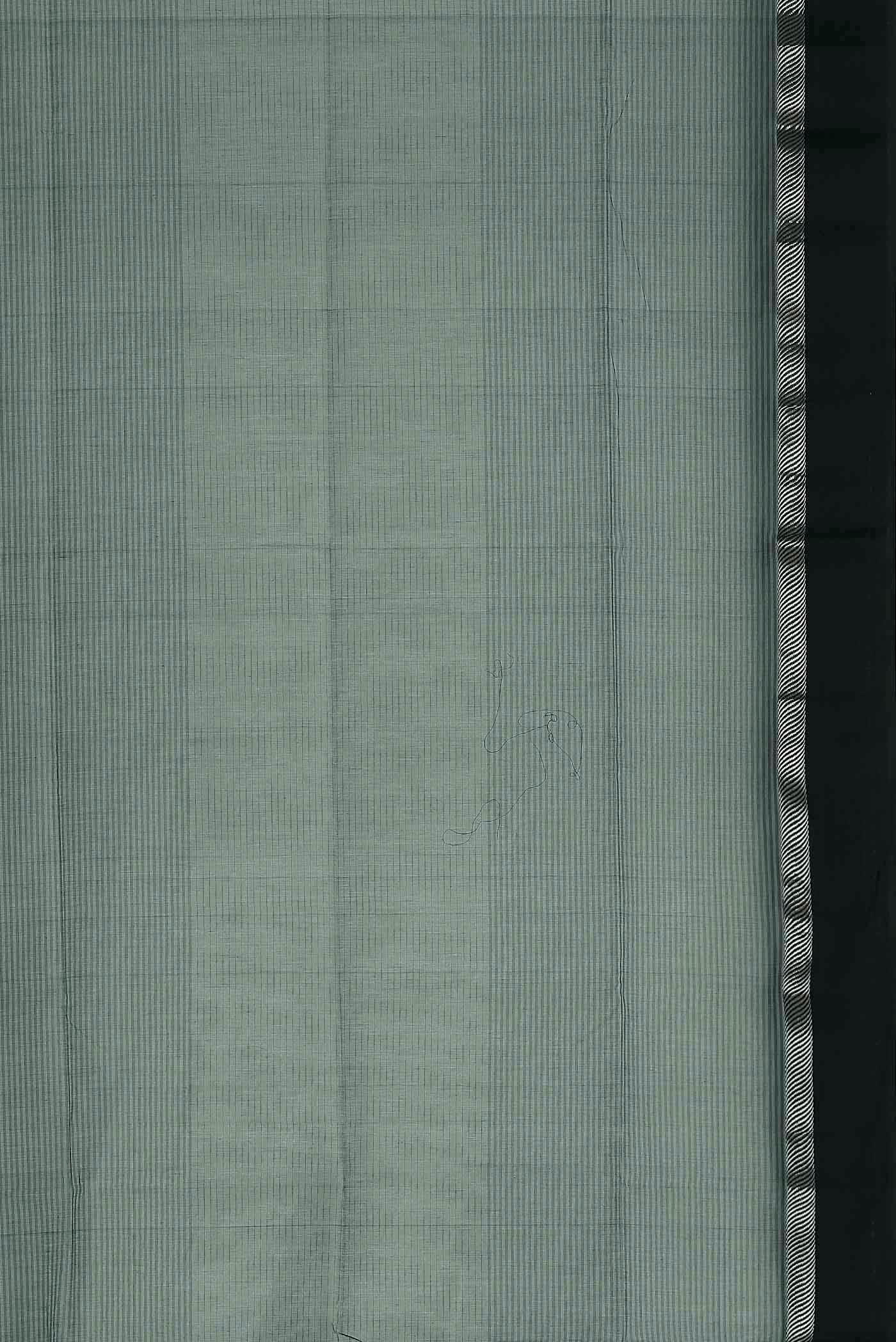Sage Green Maheshwari Silk Cotton Saree