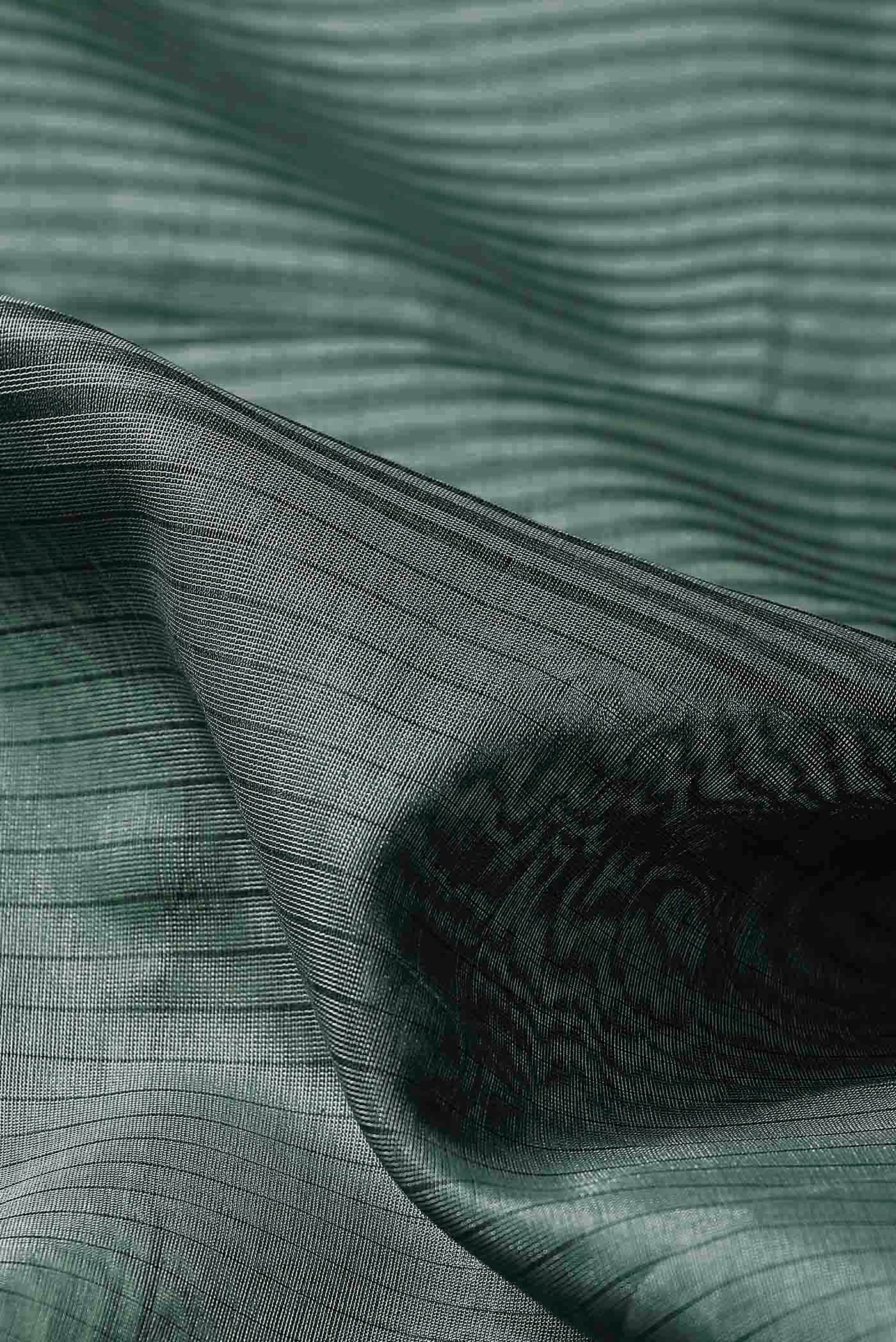 Sage Green Maheshwari Silk Cotton Saree