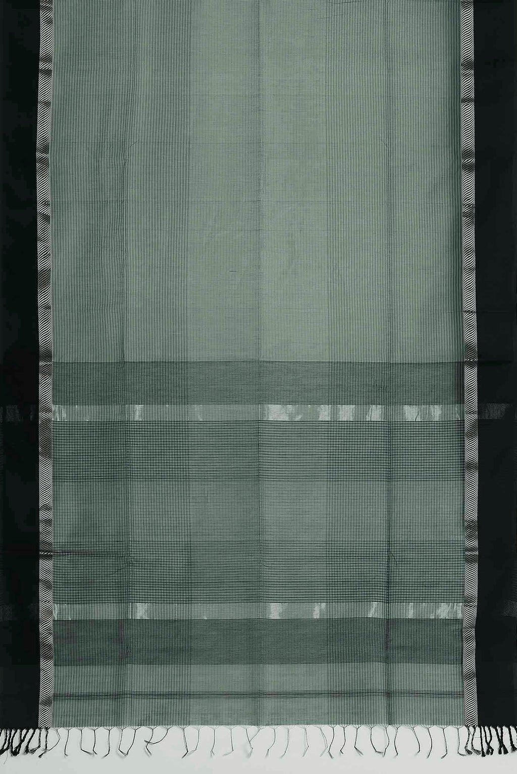 Sage Green Maheshwari Silk Cotton Saree