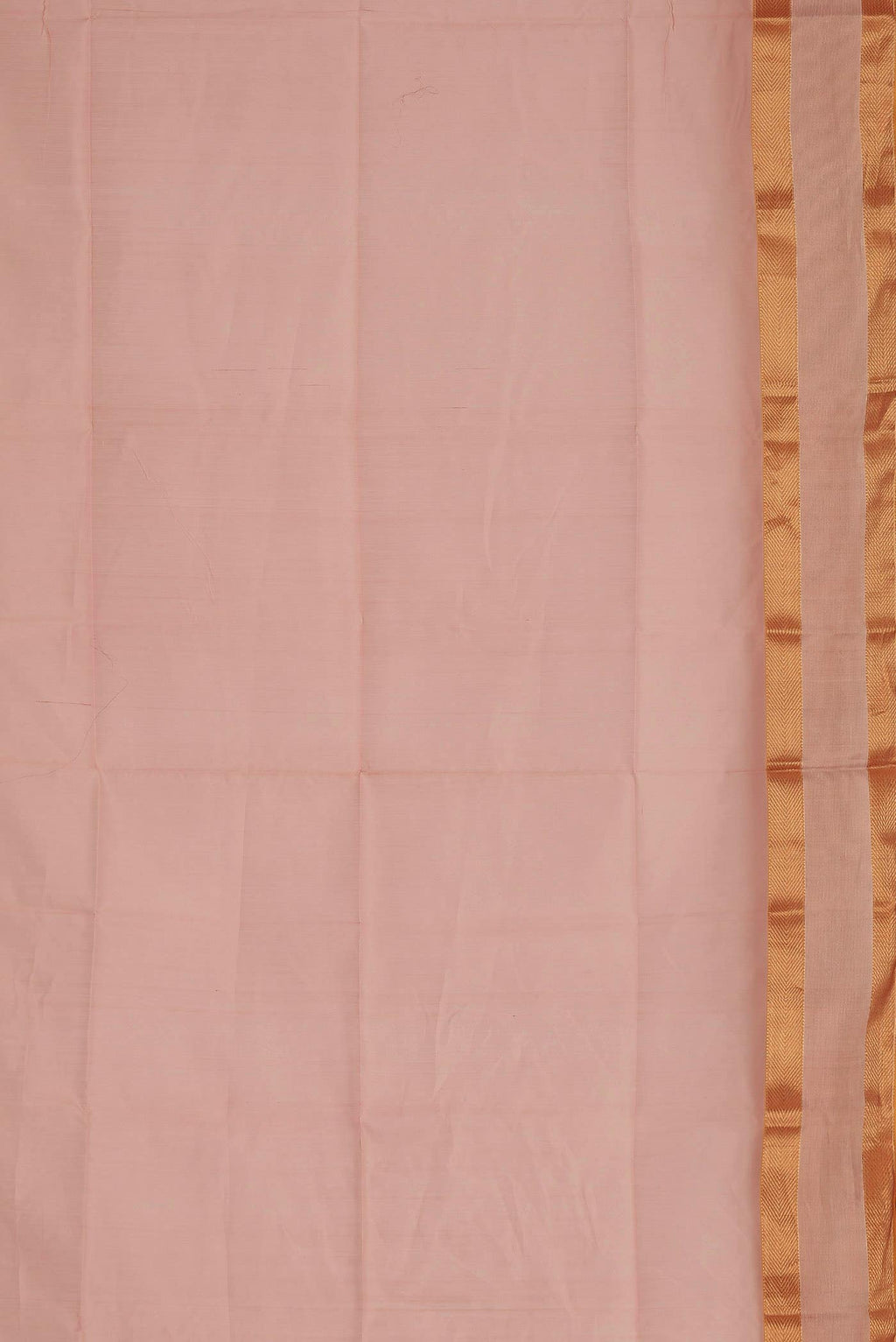 Peach Maheshwari Silk Cotton Saree