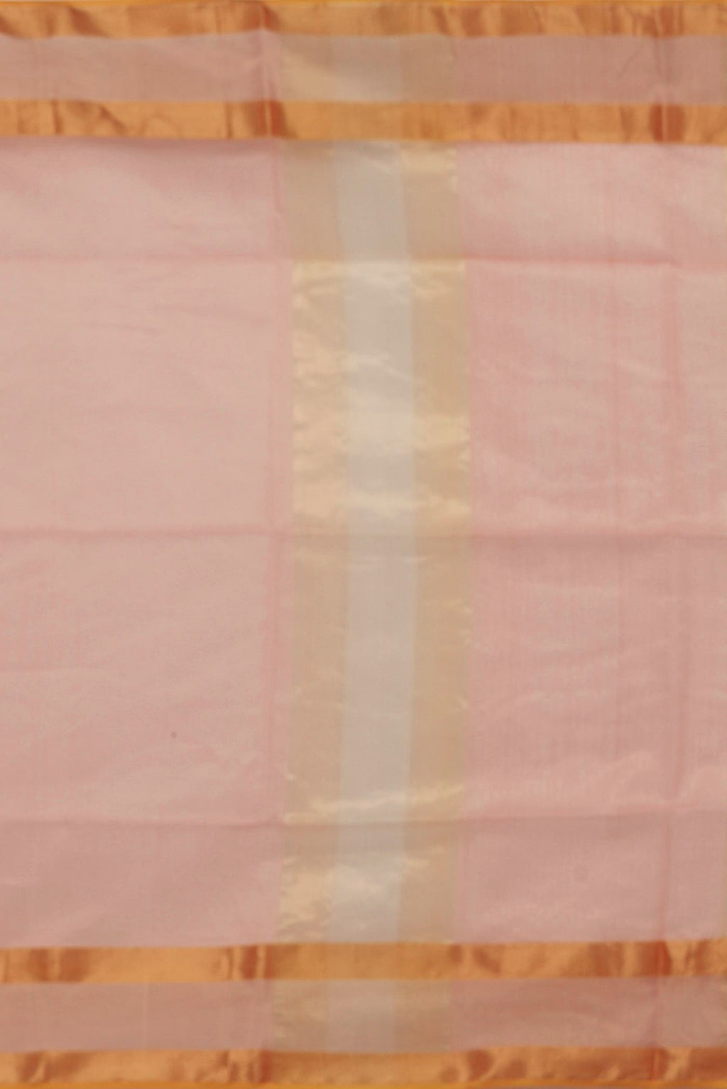 Peach Maheshwari Silk Cotton Saree