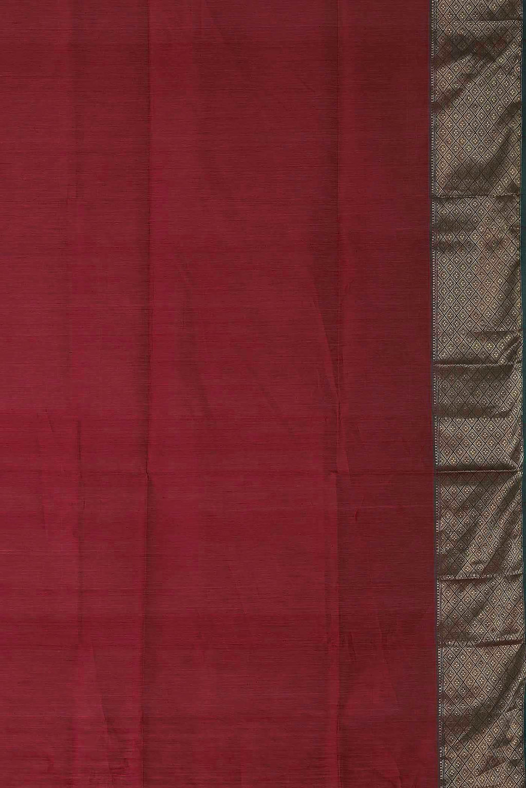 Red Maheshwari Silk Cotton Saree