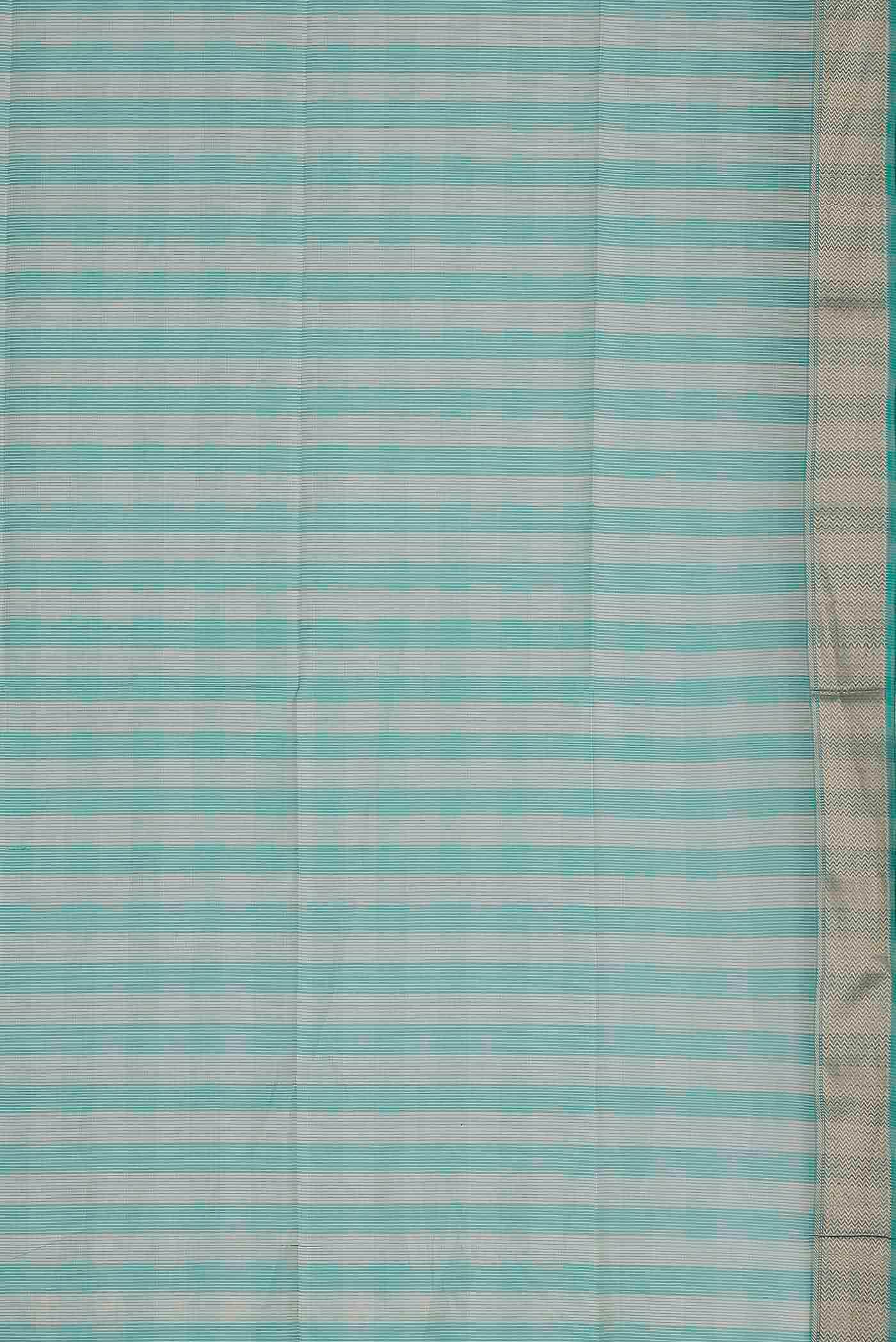 Sea Green Maheshwari Silk Cotton Saree