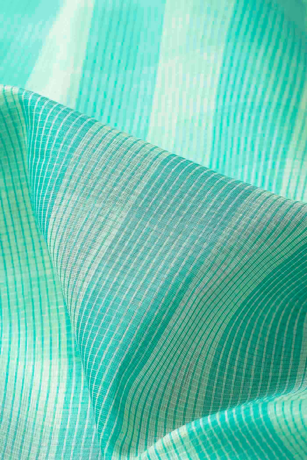 Sea Green Maheshwari Silk Cotton Saree