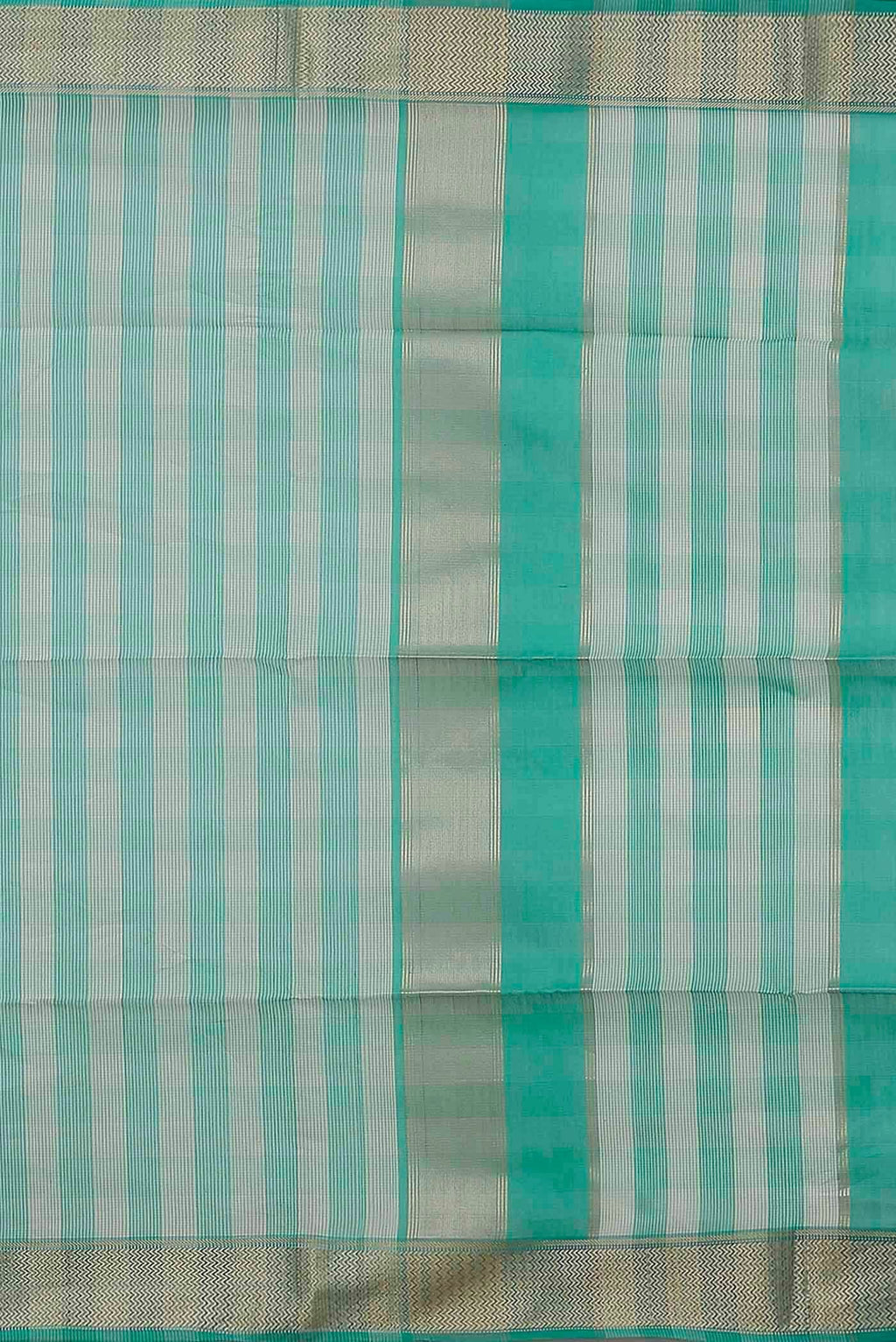 Sea Green Maheshwari Silk Cotton Saree