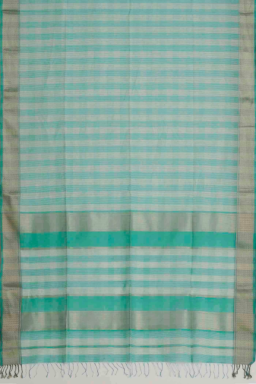 Sea Green Maheshwari Silk Cotton Saree