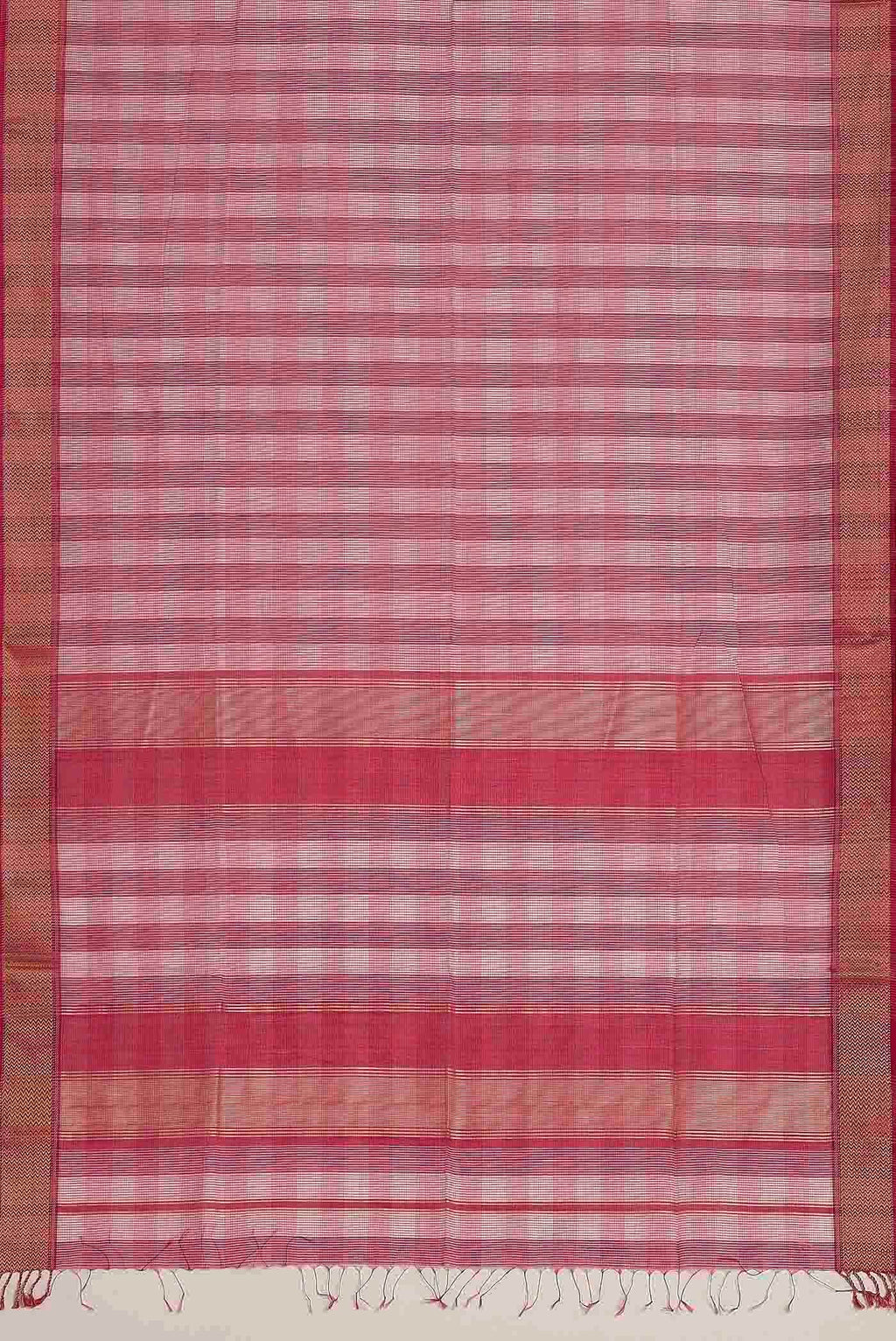 Pink Maheshwari Silk Cotton Saree