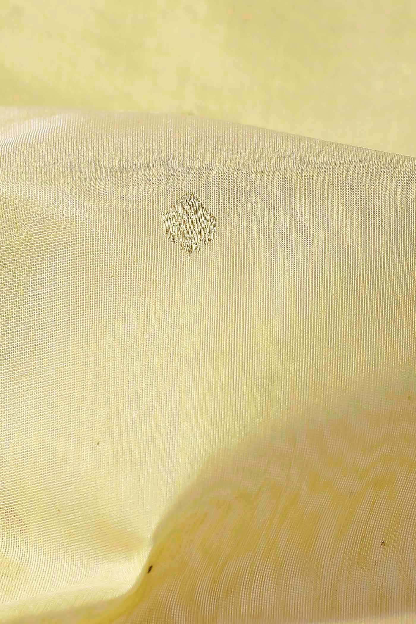 Yellow Chanderi Silk Cotton Saree
