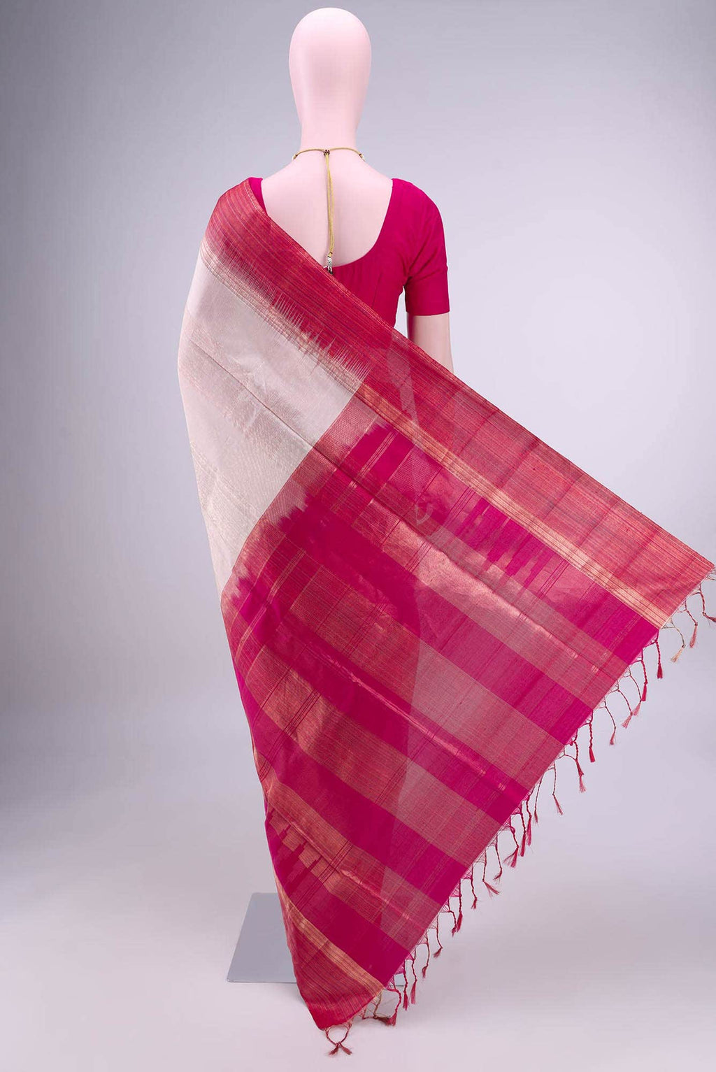 Deep Red Soft Silk Saree