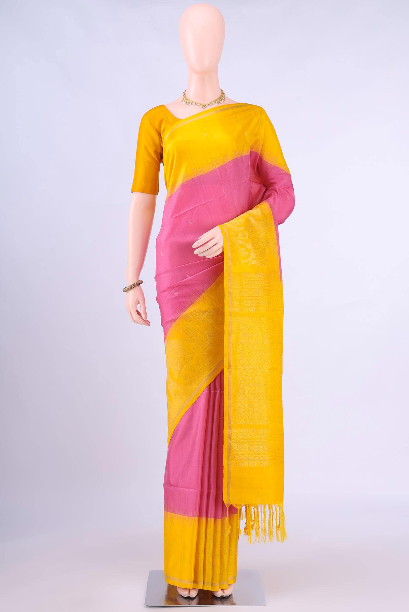 Pink Soft Silk Saree
