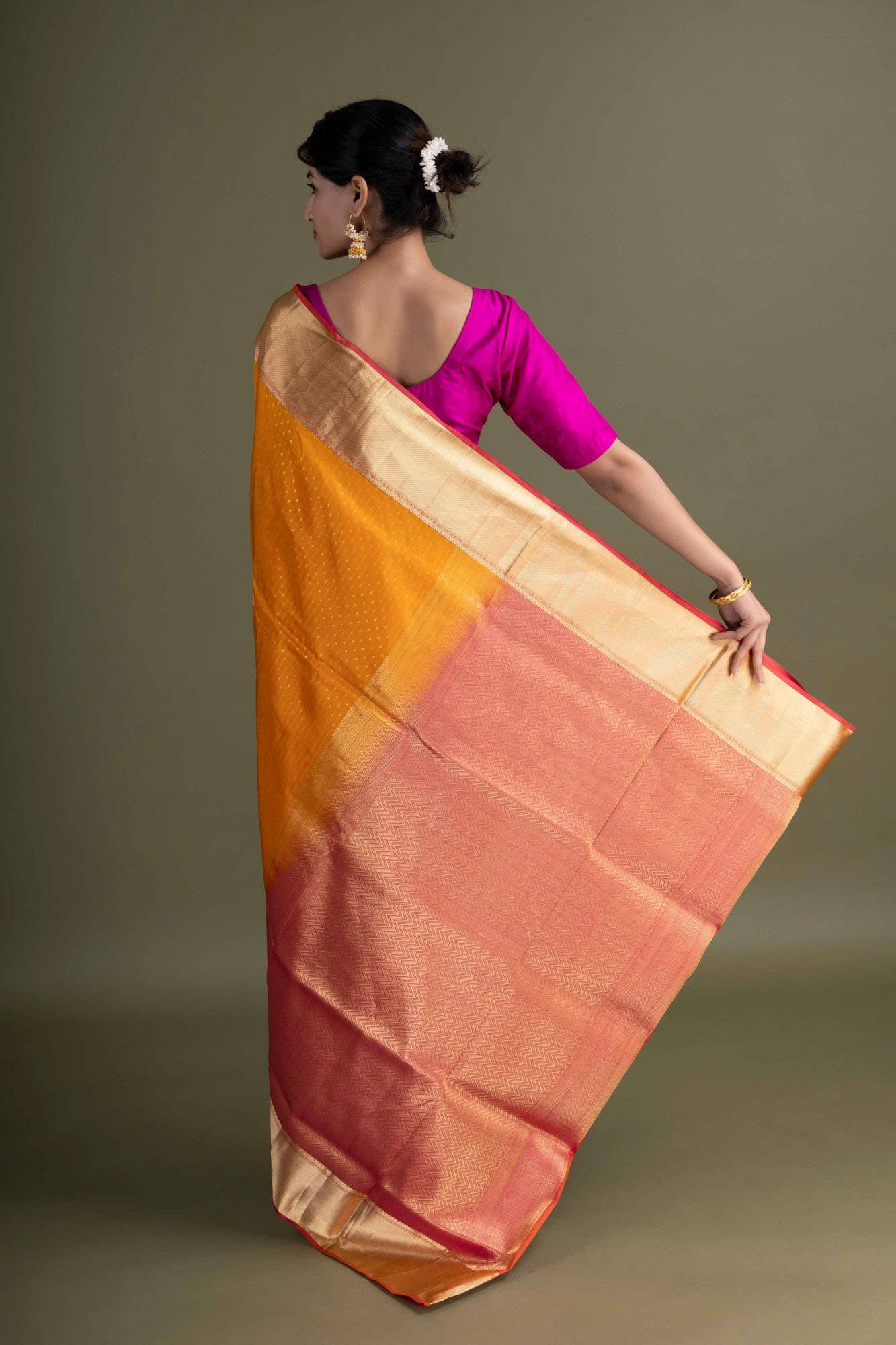 Yellow Soft Silk Saree
